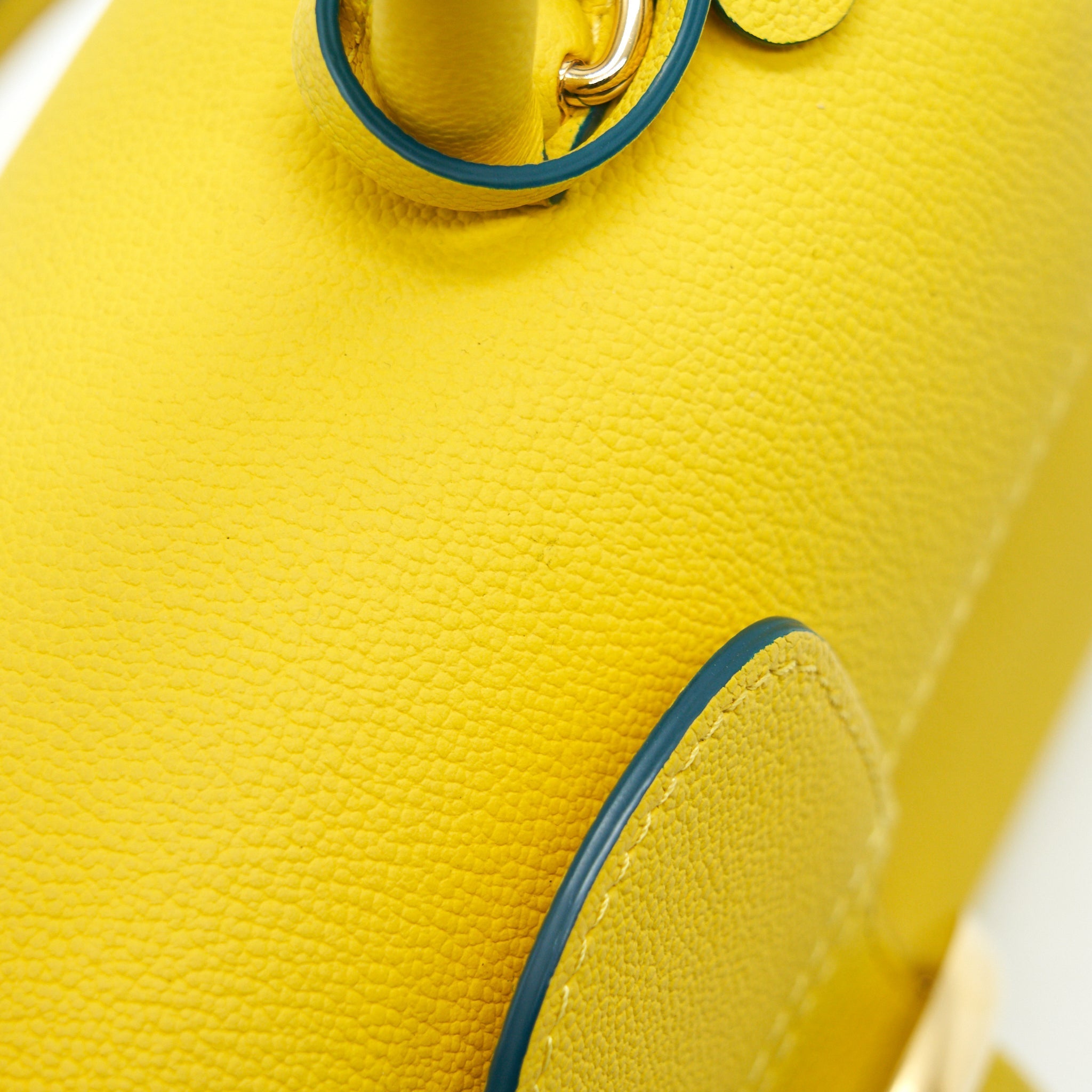 DELVAUX MINI BRILLIANT BAG IN YELLOW WITH RGHW