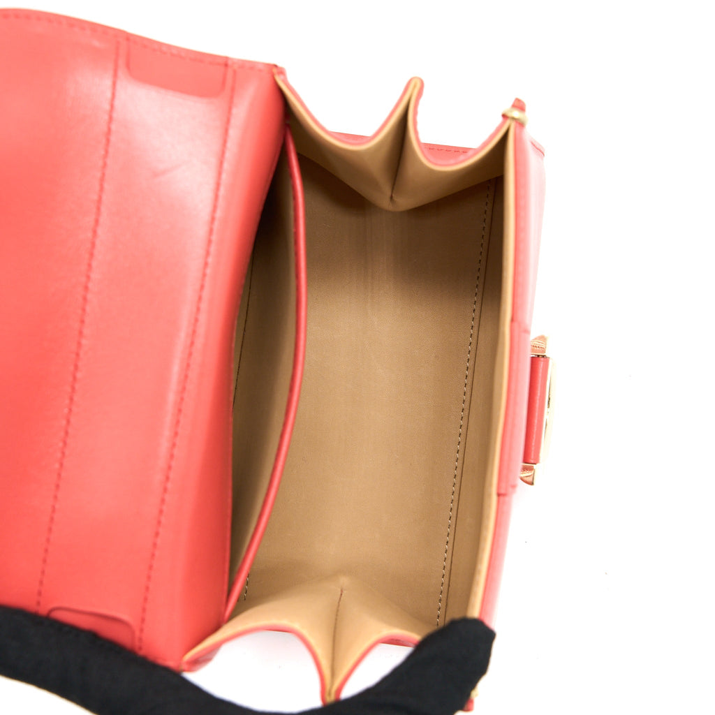 DELVAUX MINI BRILLIANT BOX CALFSKIN SUNSET GHW