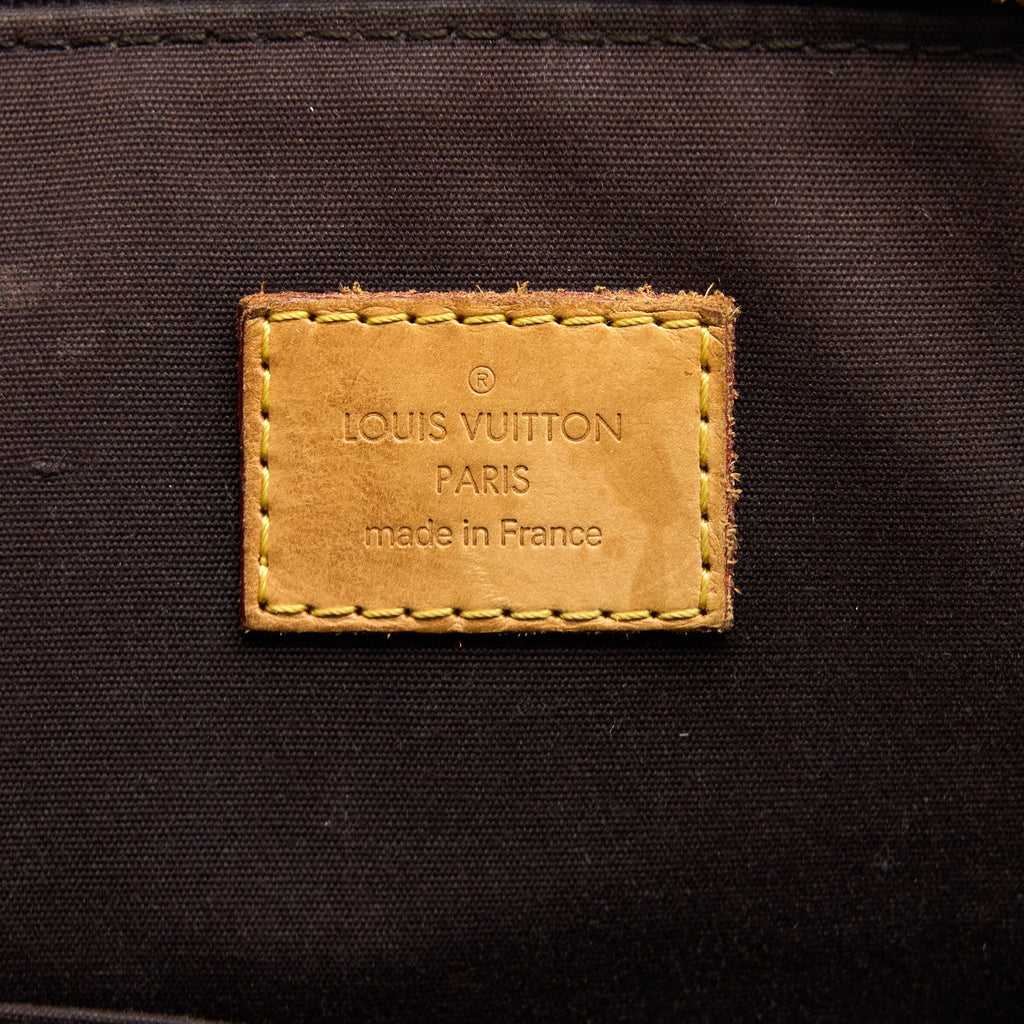 LOUIS VUITTON VERNIS BELLEVUE GM BAG PATENT AMARANTE GHW