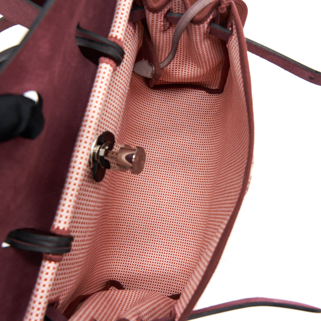 HERMES HERBAG ZIP 31 TOILE AND LEATHER ECRU-BRIQUE-MAUVE PINK/ ROUGE SELLIER SHW