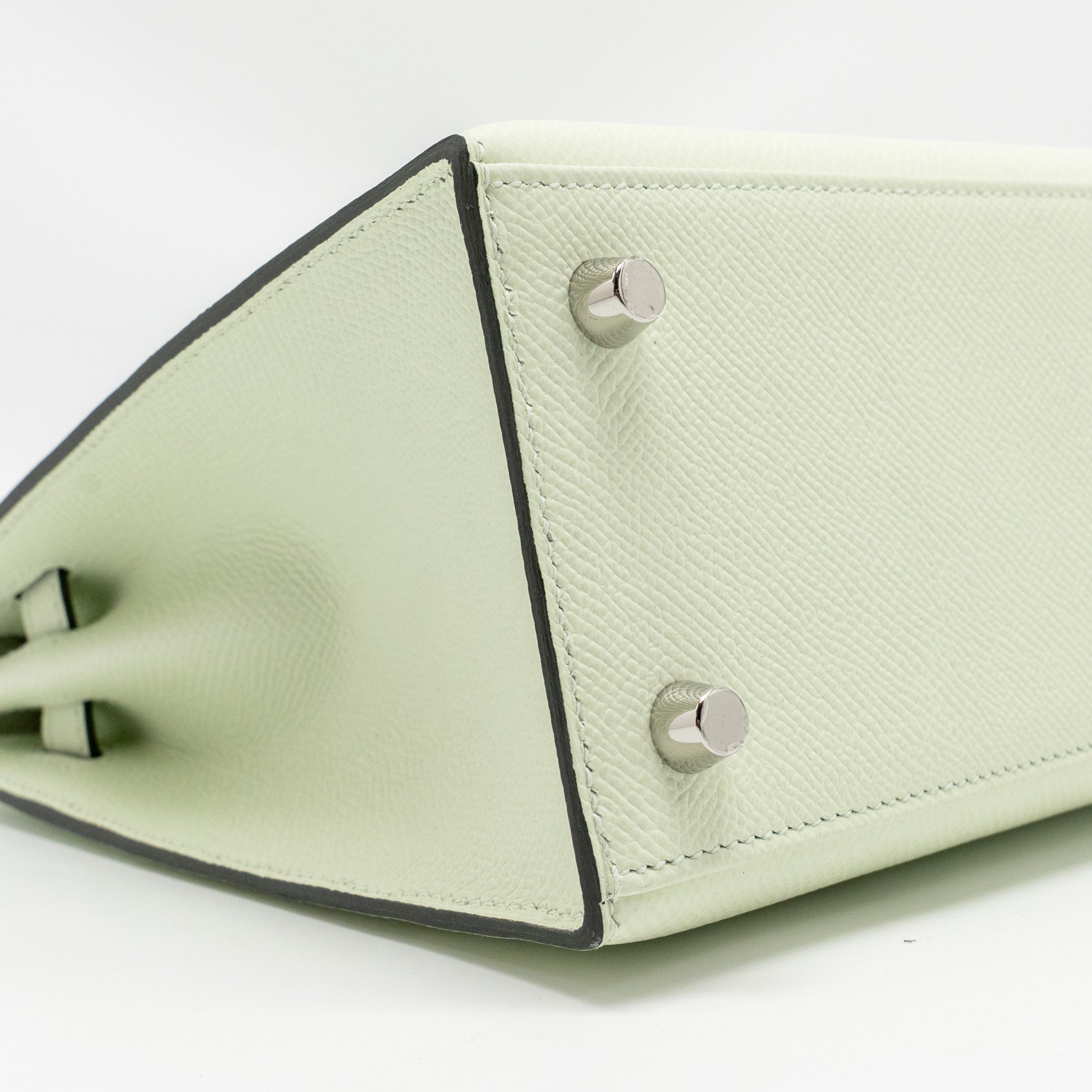 HERMES KELLY 25 EPSOM VERT FIZZ SHW