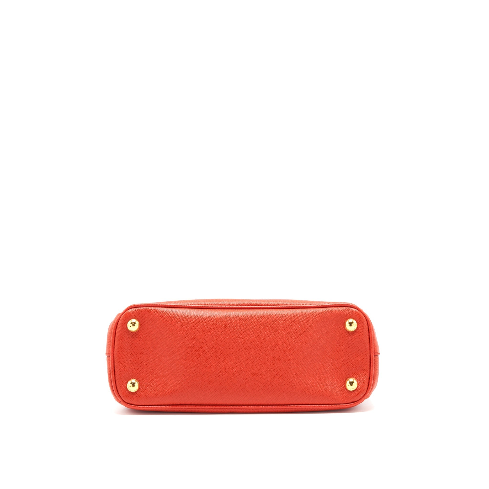 PRADA TOP HANDLE /CROSSBODY TOTE BAG SAFFIANO RED GHW