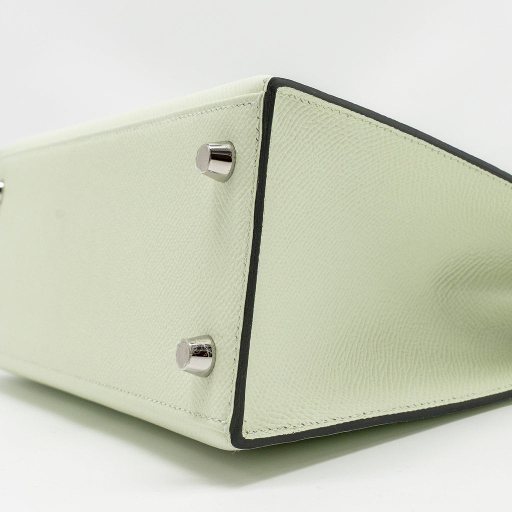 HERMES KELLY 25 EPSOM VERT FIZZ SHW