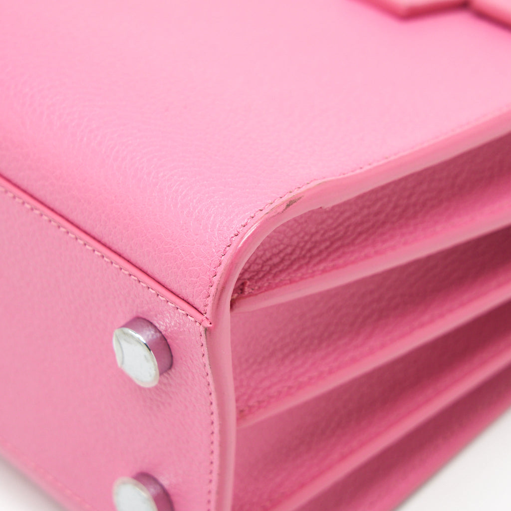 SAINT LAURENT (YSL) SAC DE JOUR CALFSKIN PINK SHW