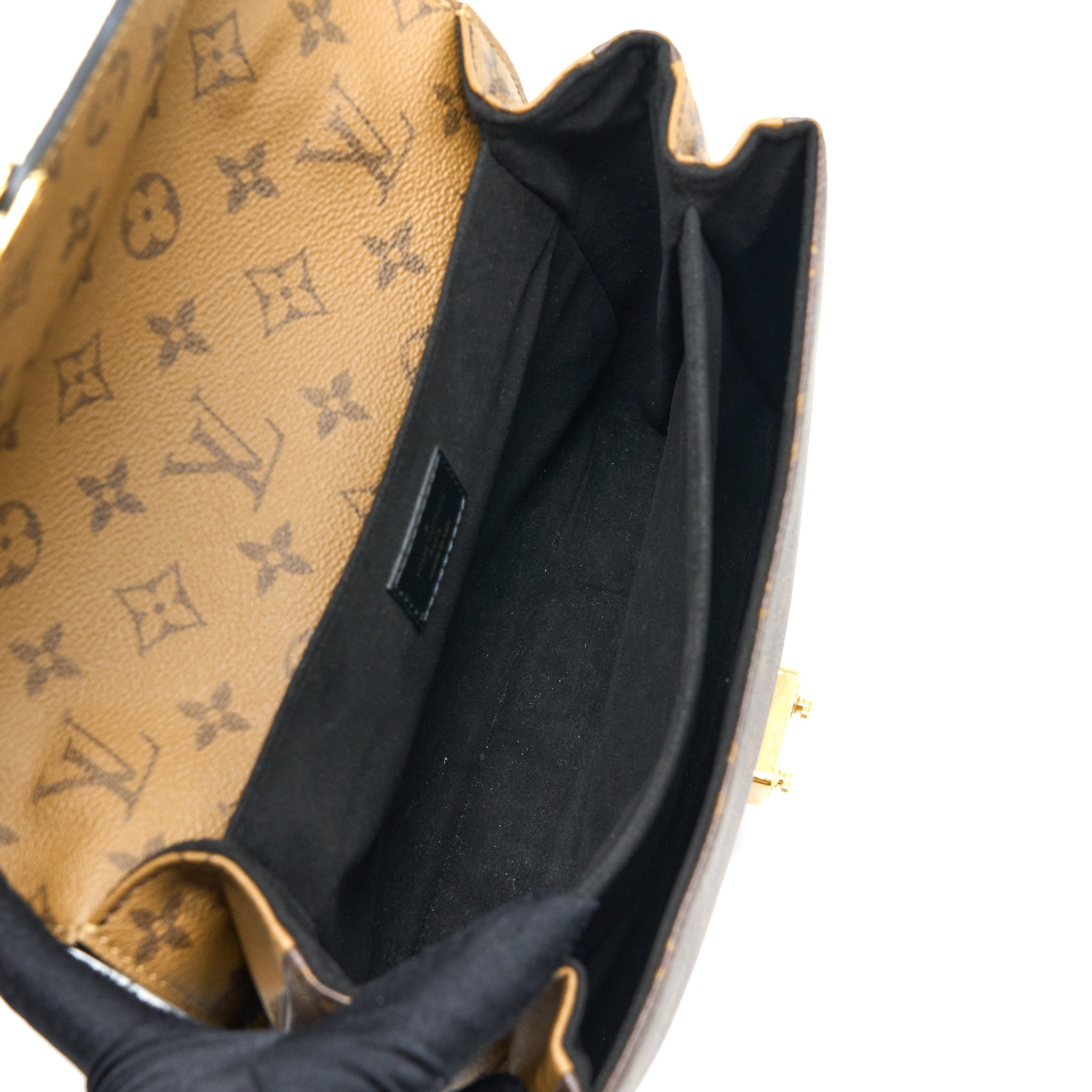 LOUIS VUITTON POCHETTE MÉTIS MONOGRAM REVERSE CANVAS GHW