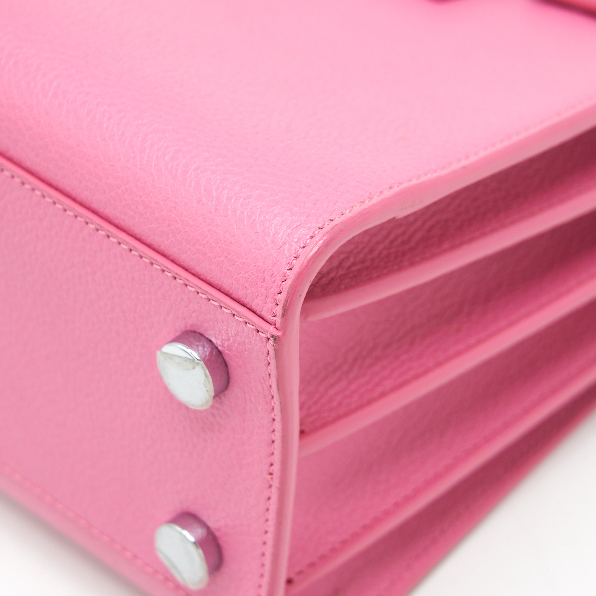 SAINT LAURENT (YSL) SAC DE JOUR CALFSKIN PINK SHW