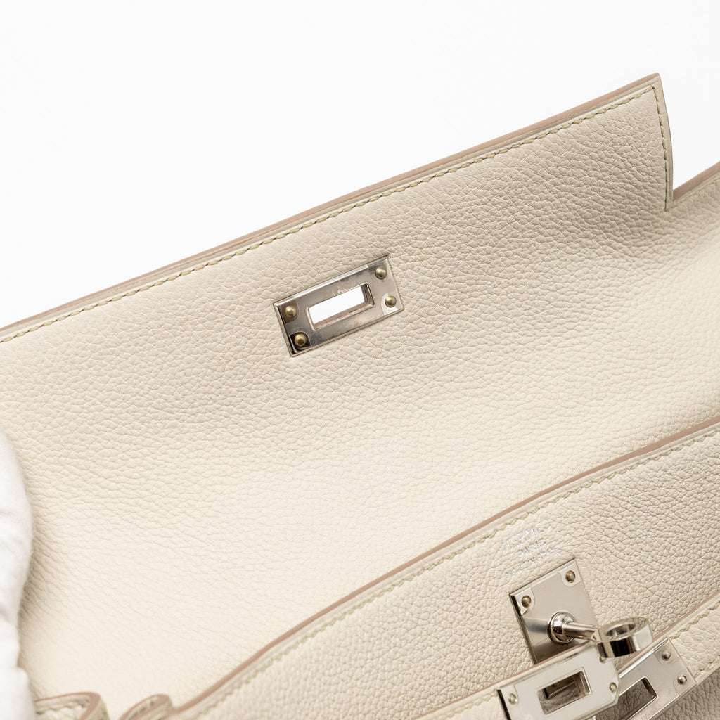 HERMES KELLY 25 STRAP TOGO BETON/GRIS ASPHALTE SHW