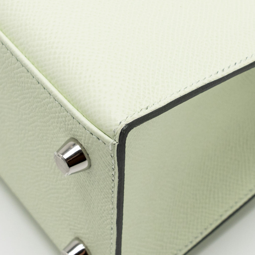 HERMES KELLY 25 EPSOM VERT FIZZ SHW