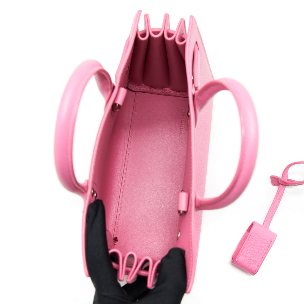 SAINT LAURENT (YSL) SAC DE JOUR CALFSKIN PINK SHW