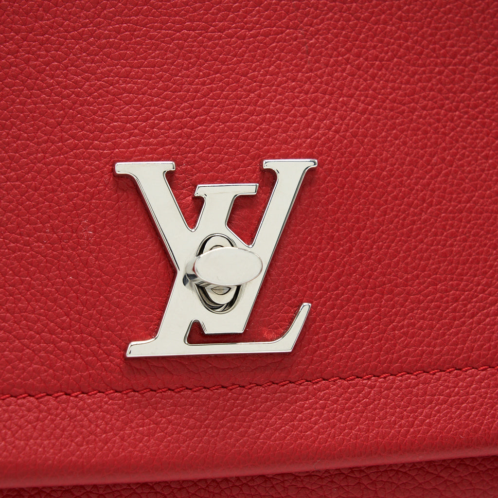 LOUIS VUITTON LOCKME II BB BAG IN RED SHW