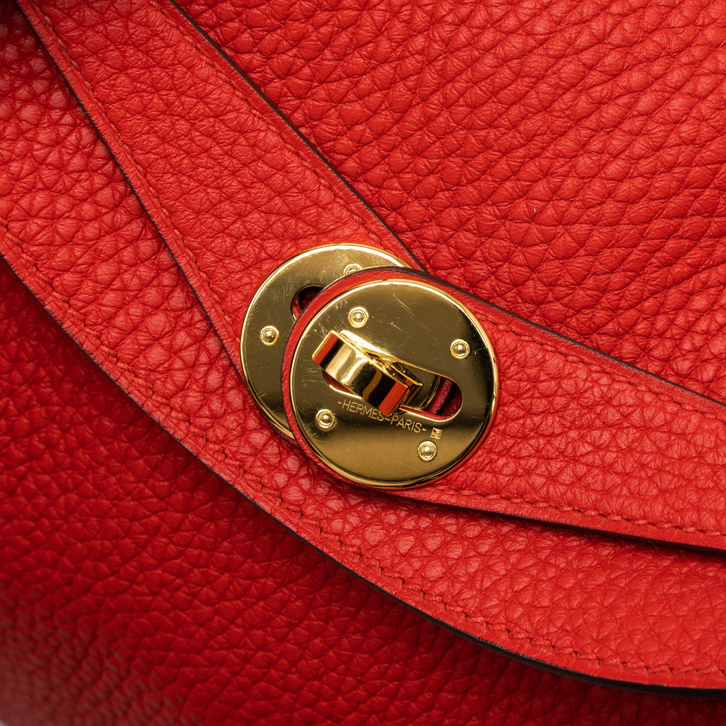 HERMES LINDY 26 CLEMENCE S3 ROUGE DE COEUR GHW