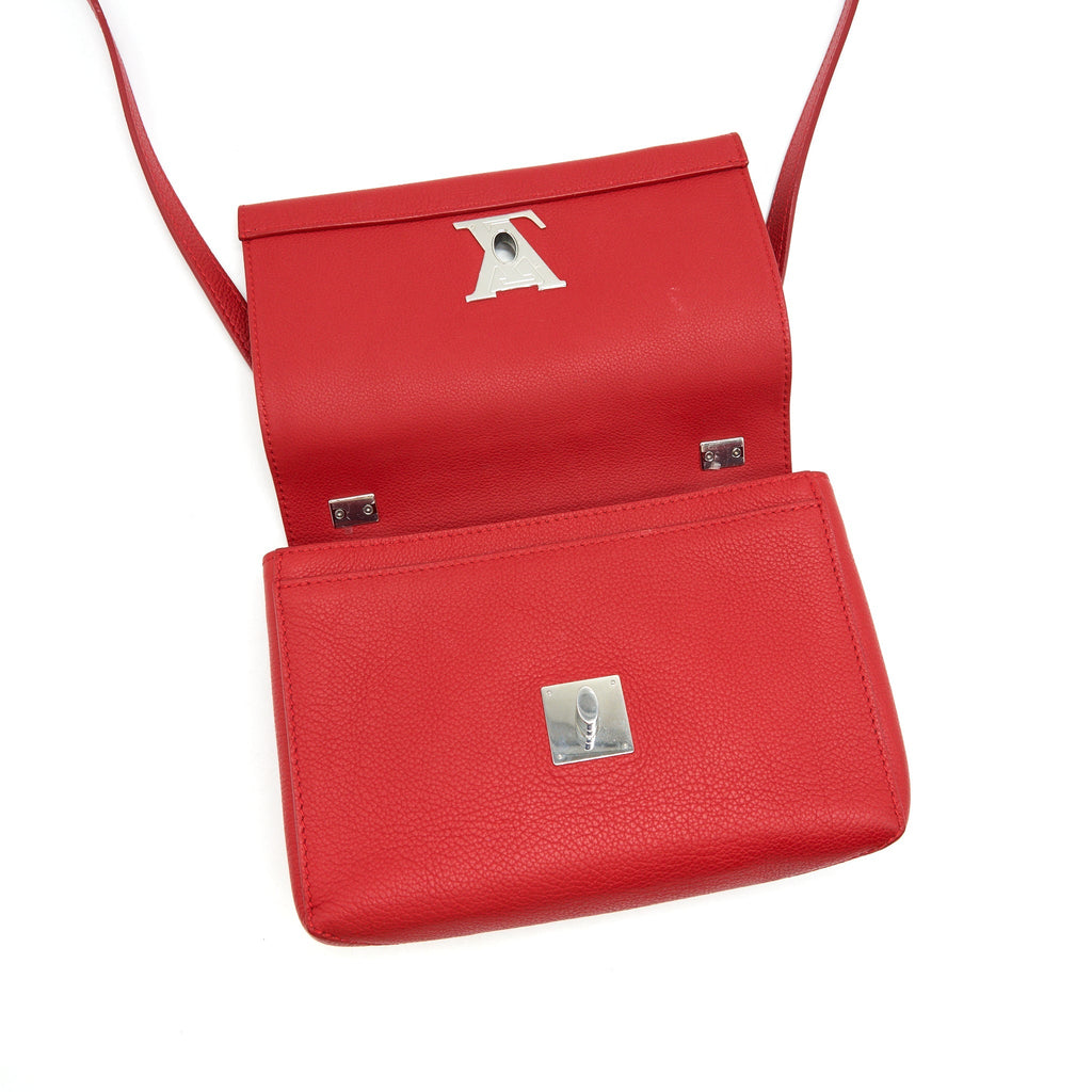 LOUIS VUITTON LOCKME II BB BAG IN RED SHW
