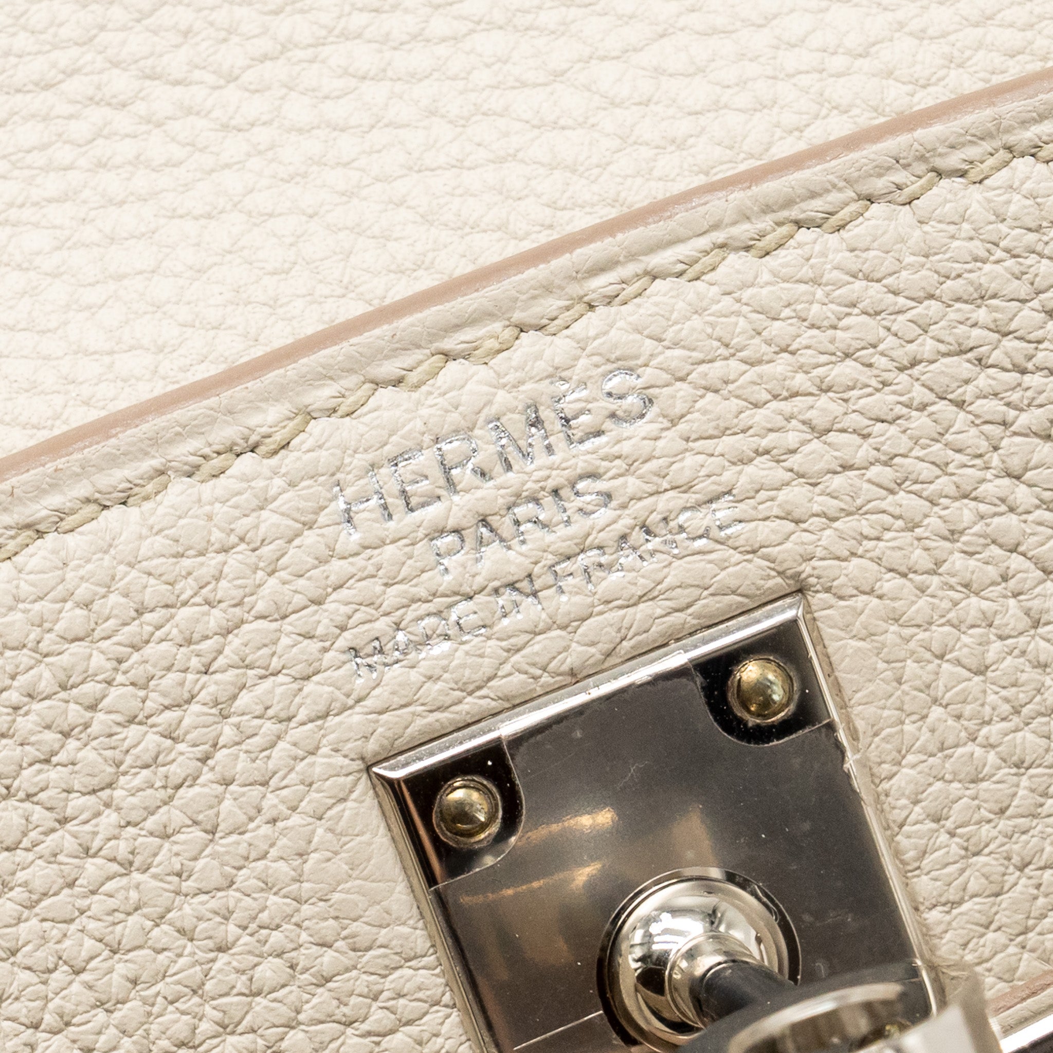 HERMES KELLY 25 STRAP TOGO BETON/GRIS ASPHALTE SHW