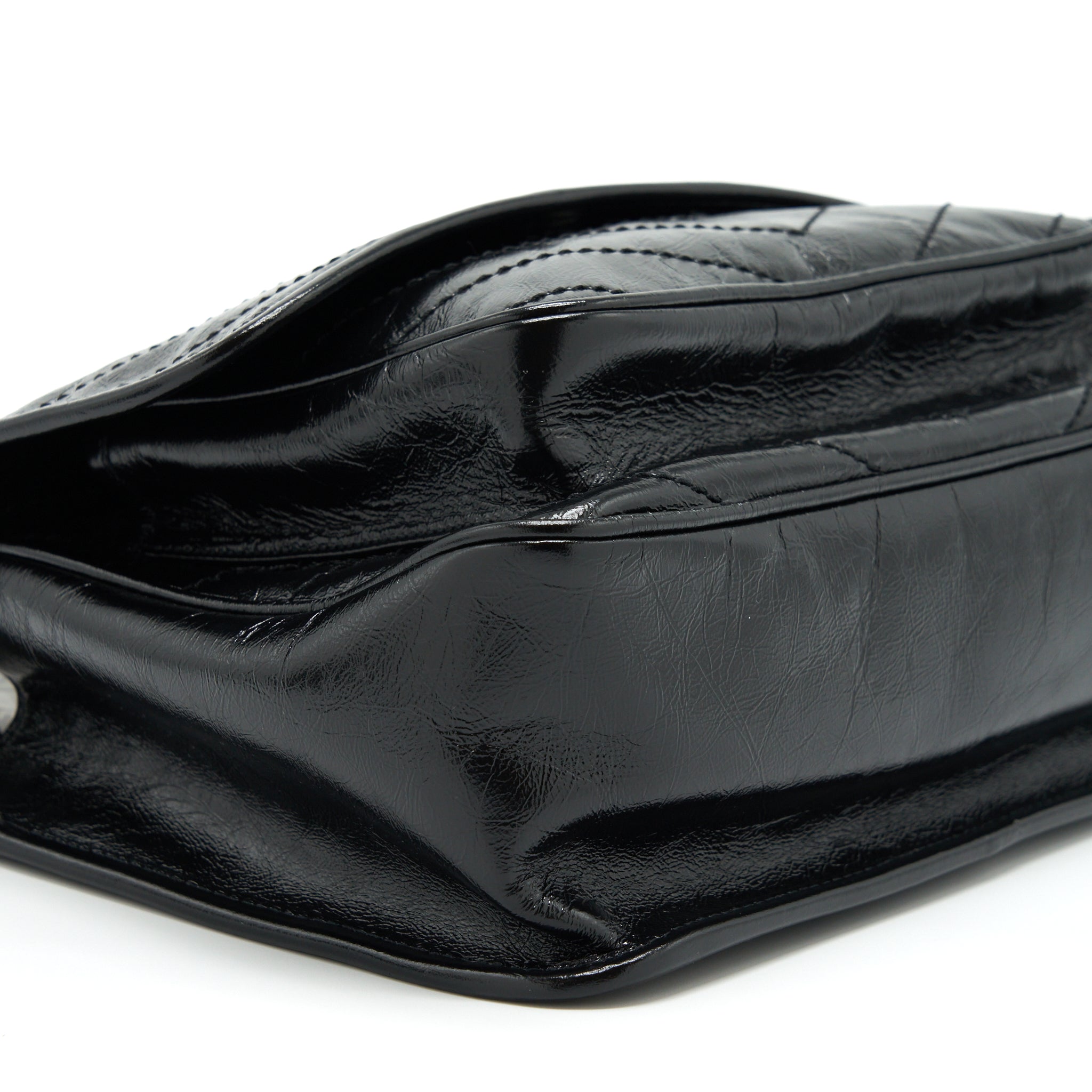 SAINT LAURENT/YSL MEDIUM NIKI BAG CALFSKIN BLACK SHW