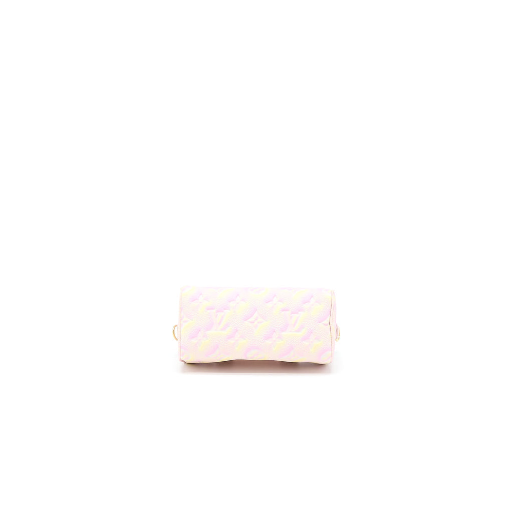LOUIS VUITTON NANO SPEEDY MONOGRAM EMPREINTE MULTICOLOUR GHW