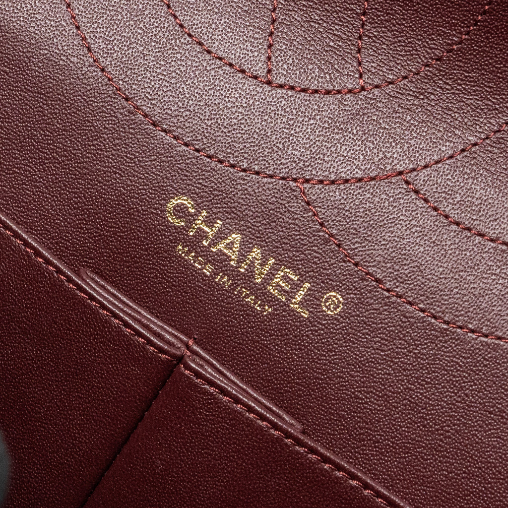 CHANEL MAXI 2.55 REISSUE FLAP BAG AGED CALFSKIN BLACK GHW