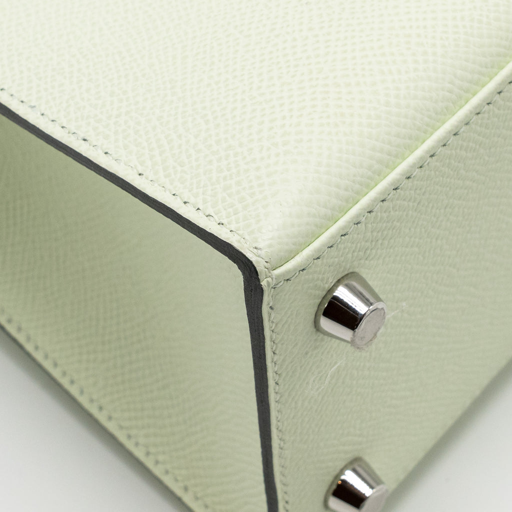 HERMES KELLY 25 EPSOM VERT FIZZ SHW