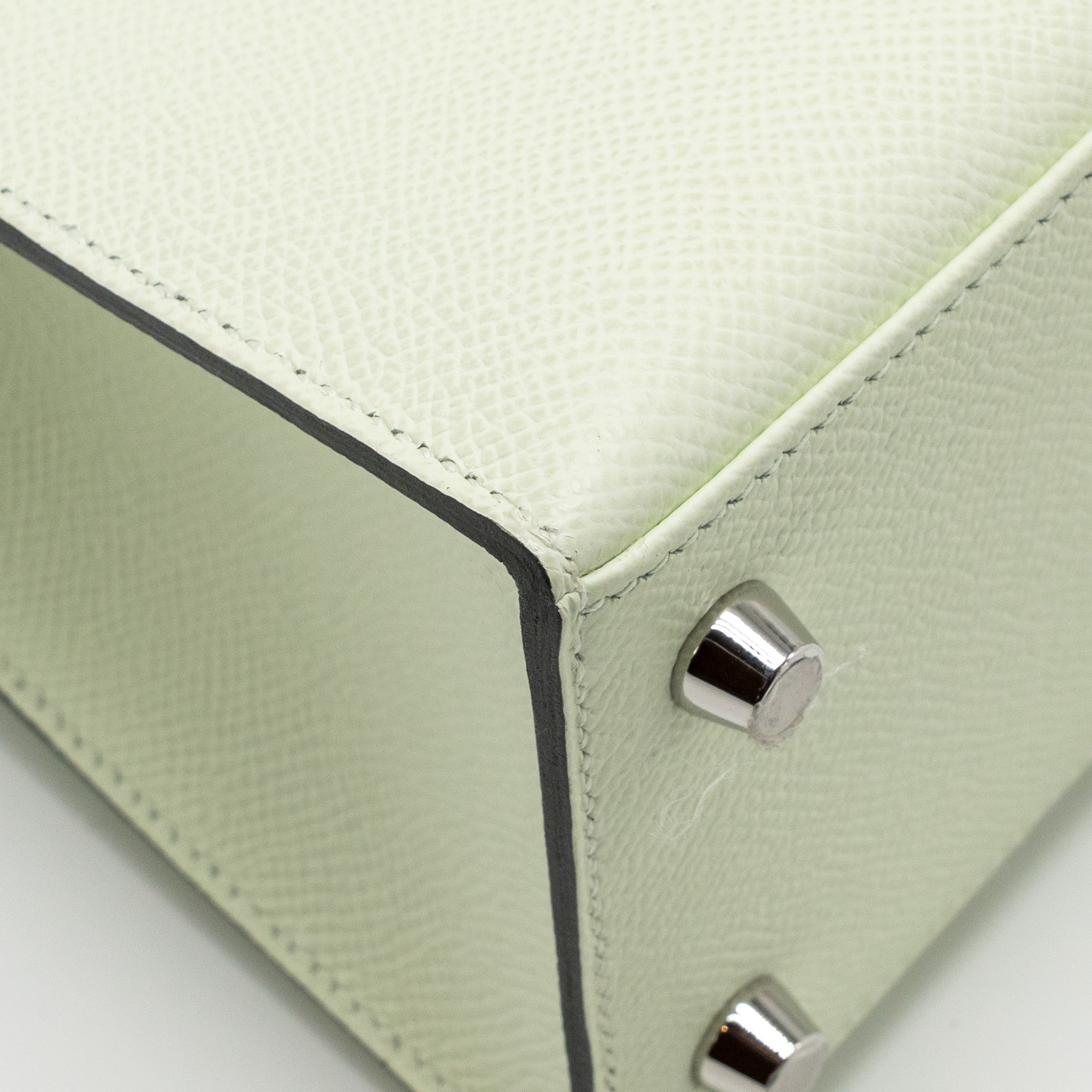 HERMES KELLY 25 EPSOM VERT FIZZ SHW