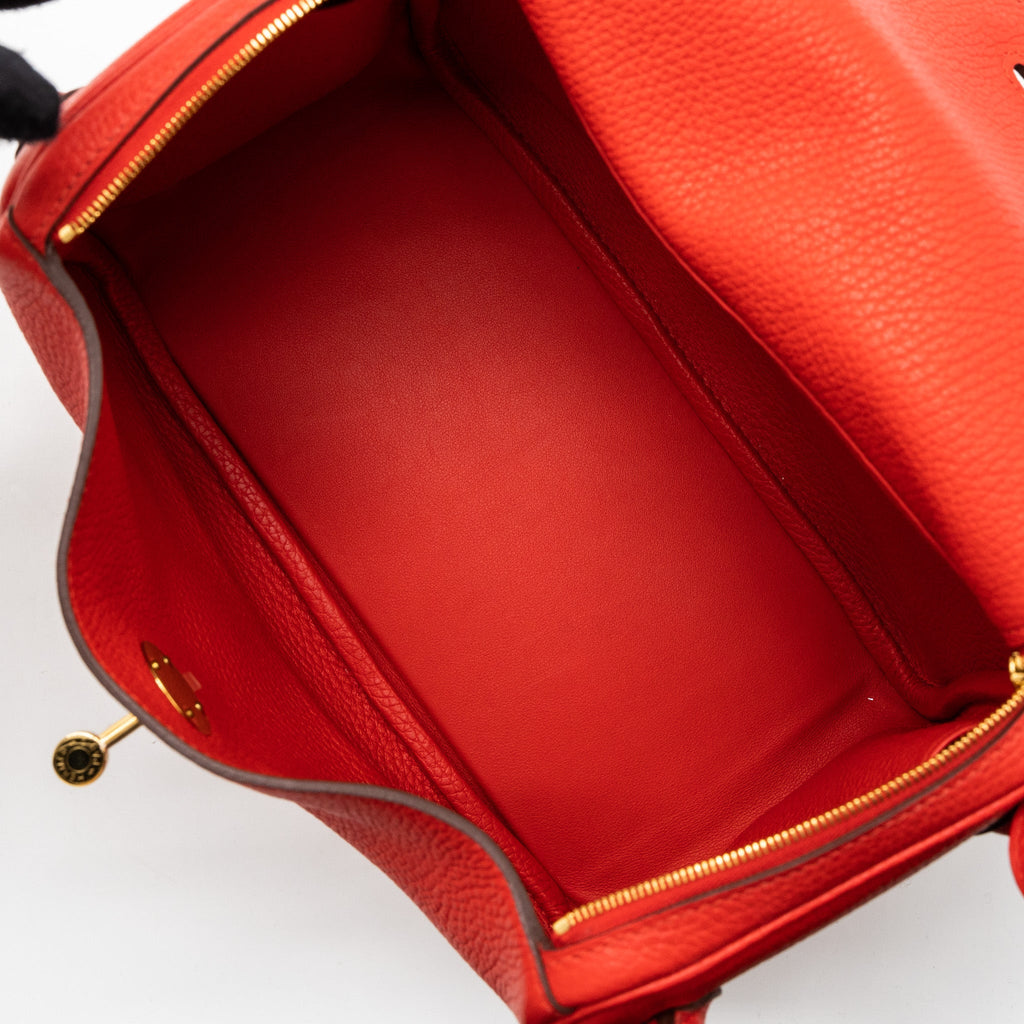 HERMES LINDY 26 CLEMENCE S3 ROUGE DE COEUR GHW