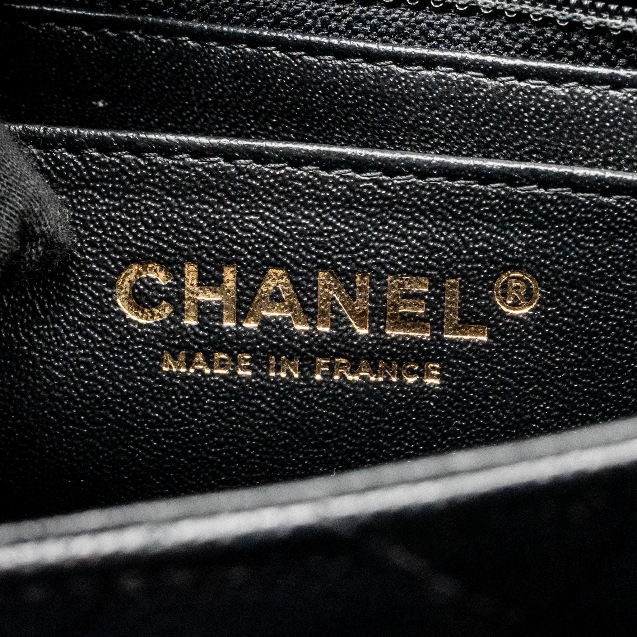CHANEL MINI SQUARE FLAP BAG CAVIAR BLACK LGHW