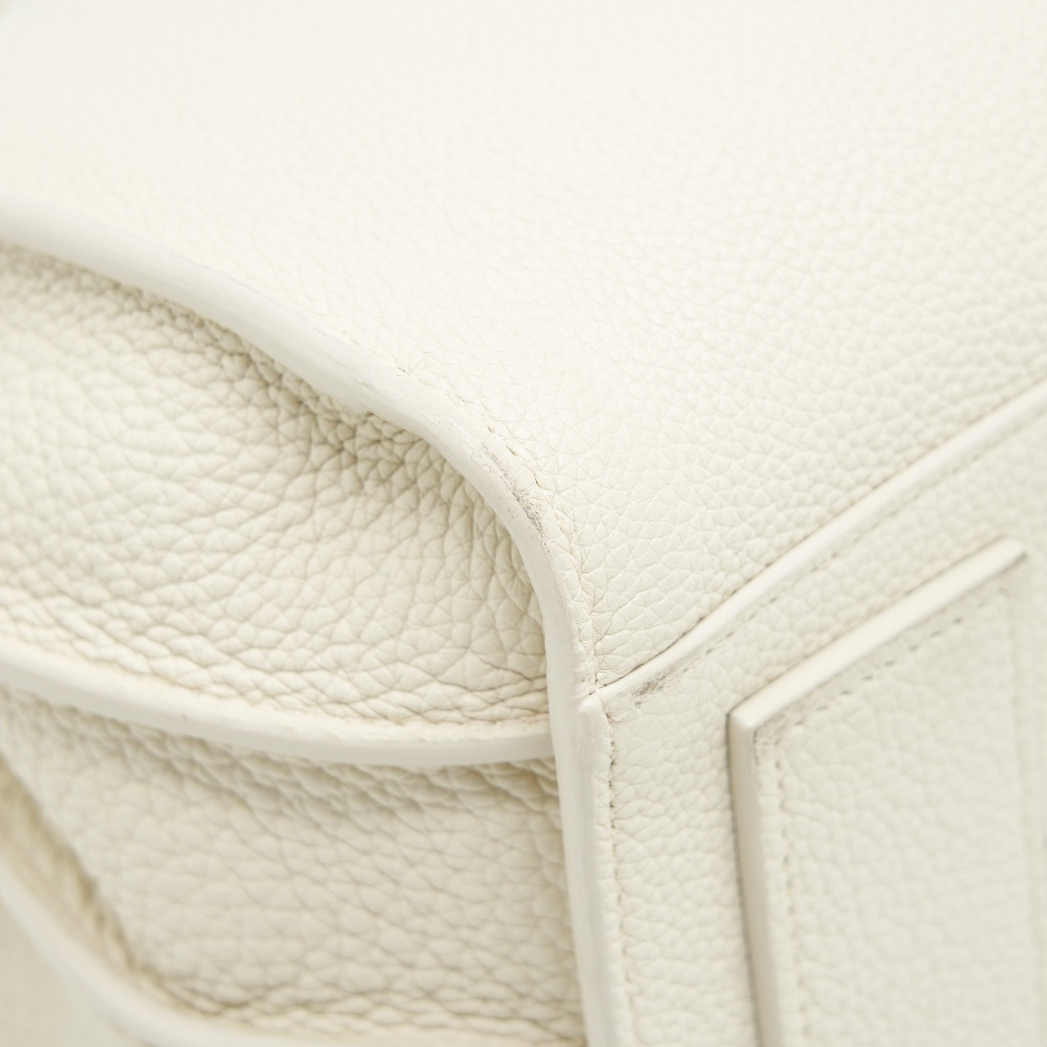SAINT LAURENT (YSL) SAC DE JOUR TOTE BAG CALFSKIN WHITE SHW
