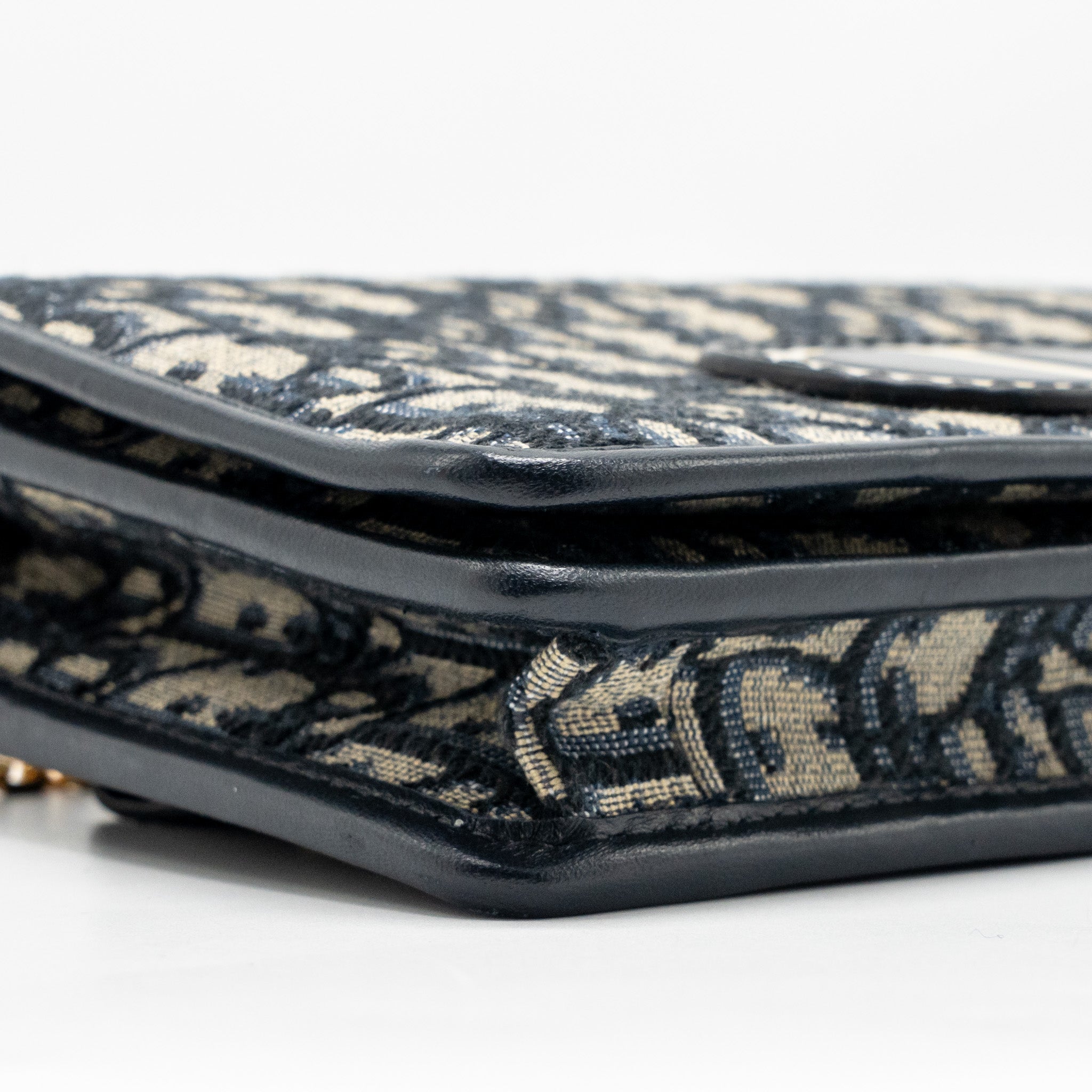 DIOR 2-IN-1 30 MONTAIGNE POUCH DIOR OBLIQUE JACQUARD BLUE GHW