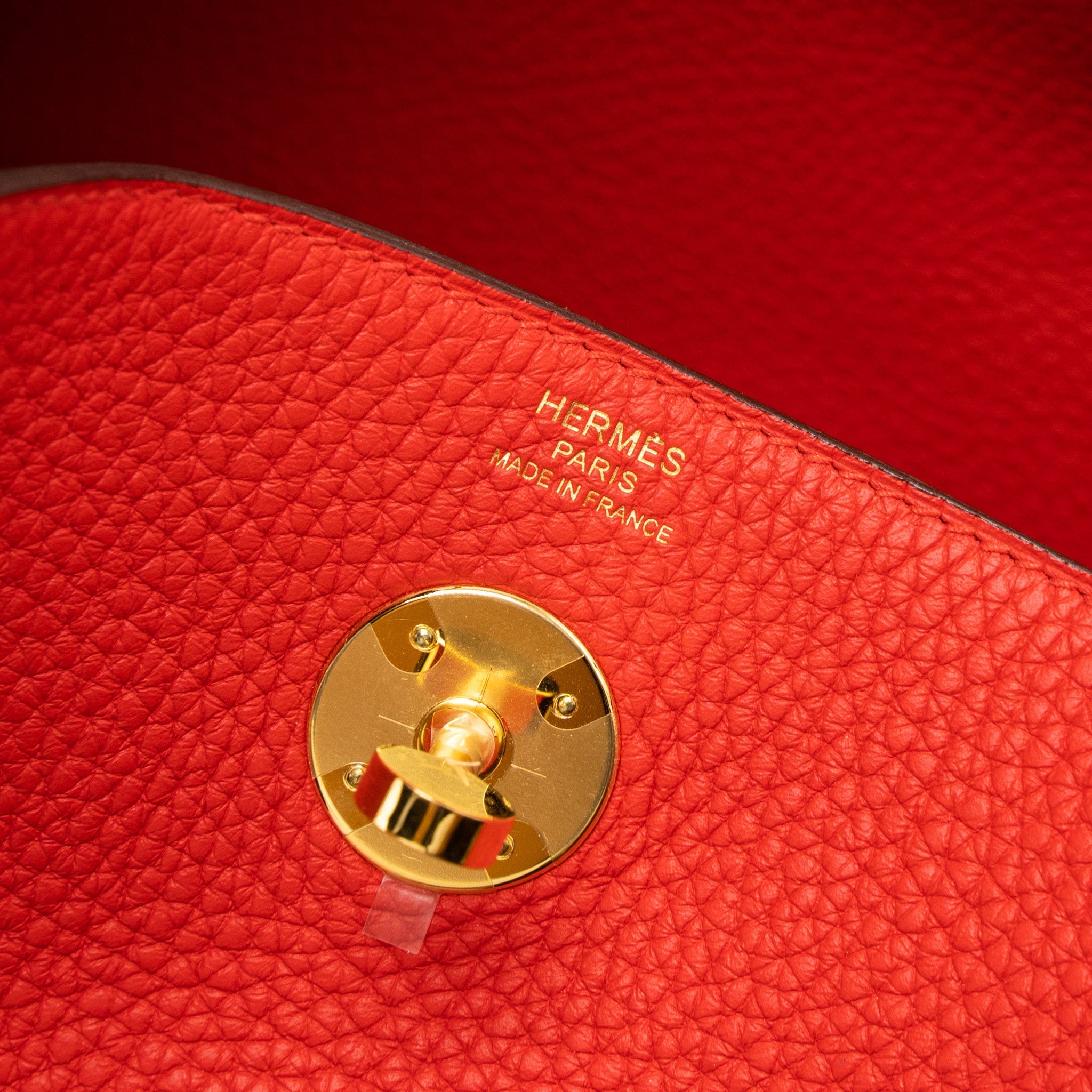 HERMES LINDY 26 CLEMENCE S3 ROUGE DE COEUR GHW