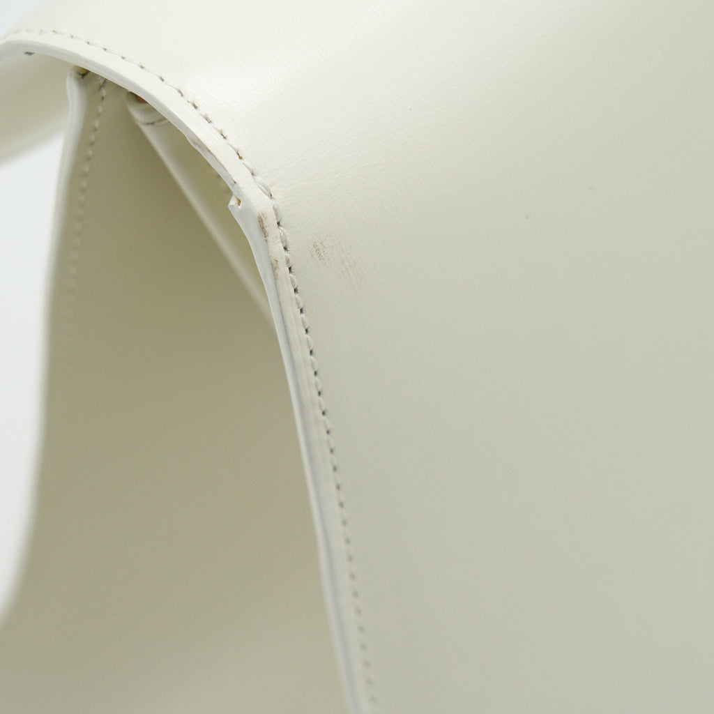 DELVAUX BRILLIANT MM IN WHITE BOX CALFSKIN WHW