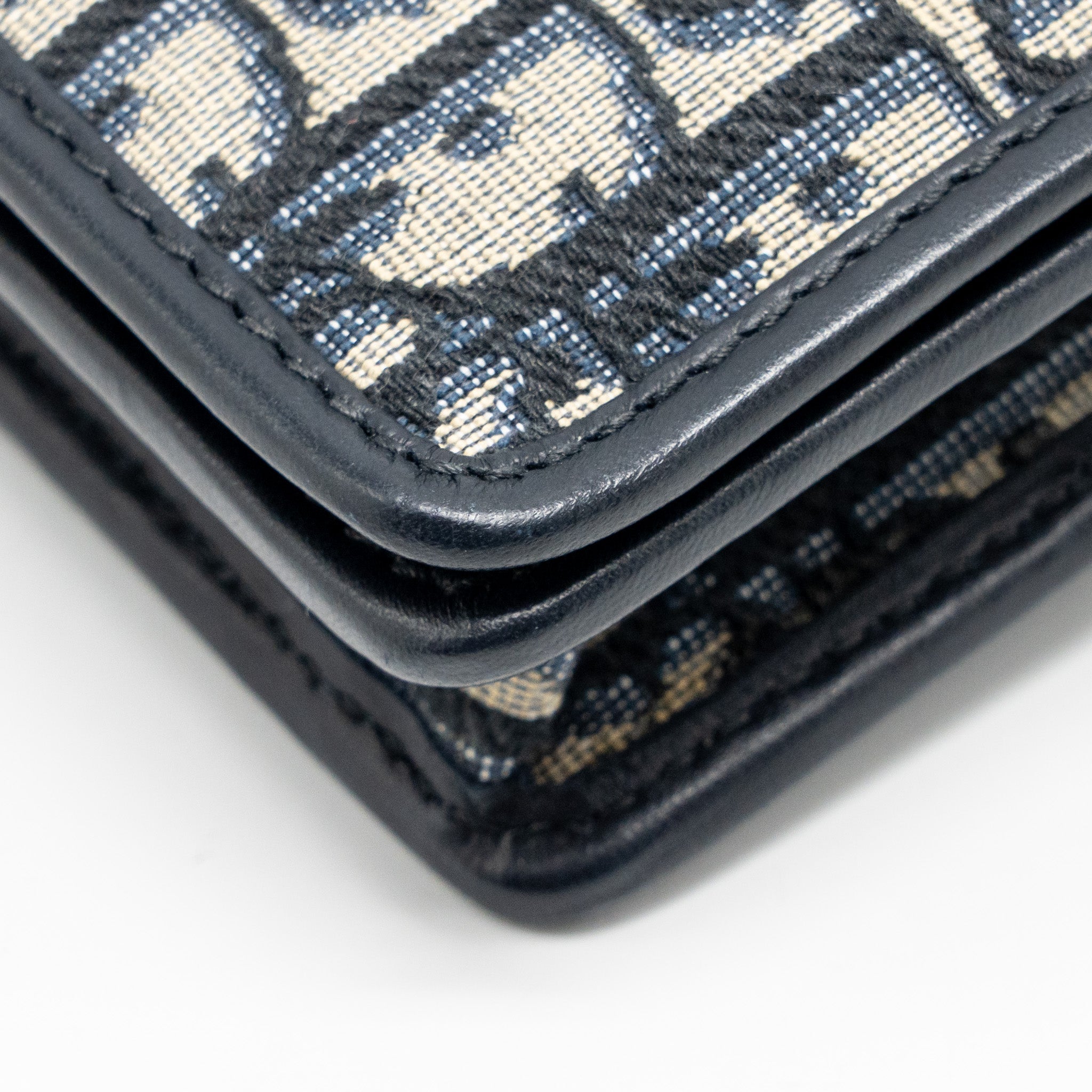 DIOR 2-IN-1 30 MONTAIGNE POUCH DIOR OBLIQUE JACQUARD BLUE GHW