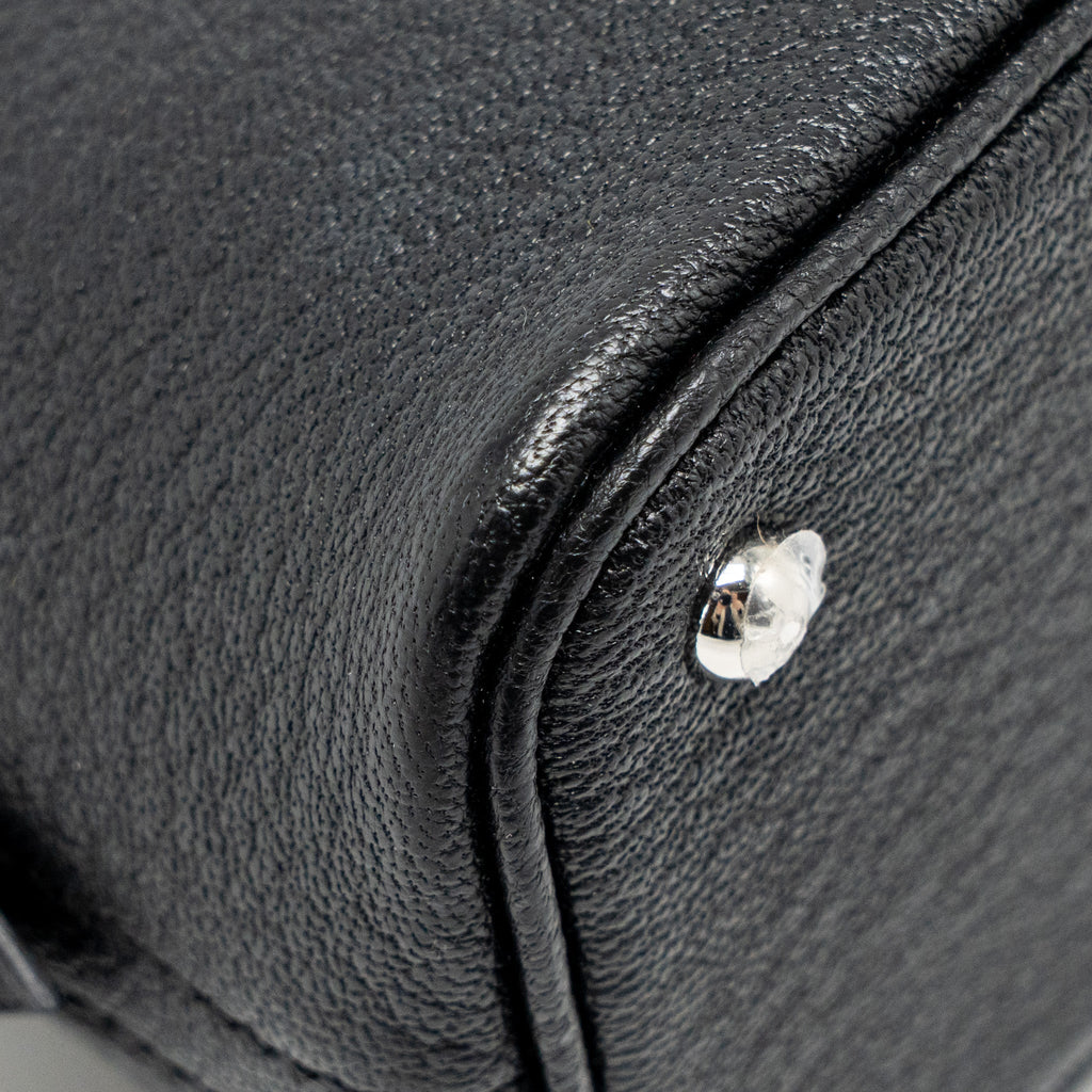 HERMES MINI BOLIDE CHEVRE MYSORE BLACK SHW