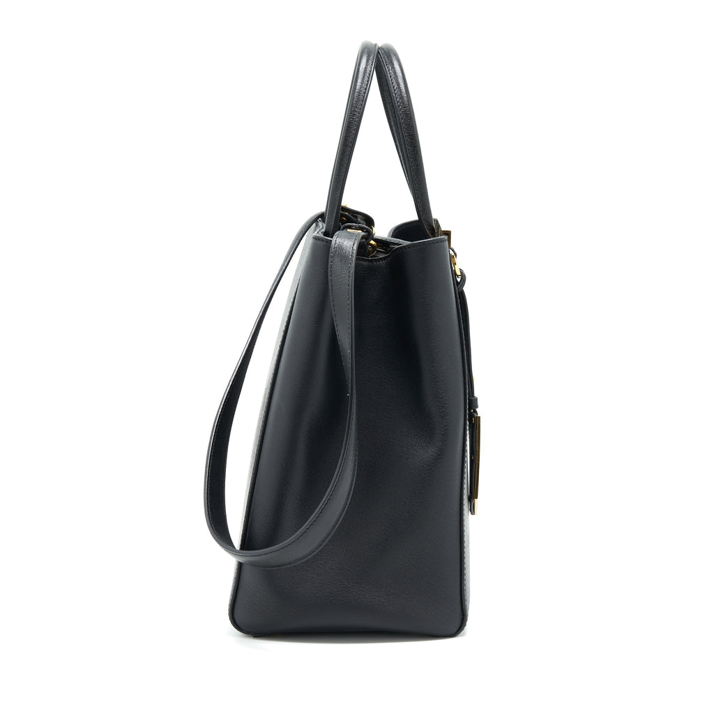 FENDI 2JOURS TOTE BAG BLACK GHW
