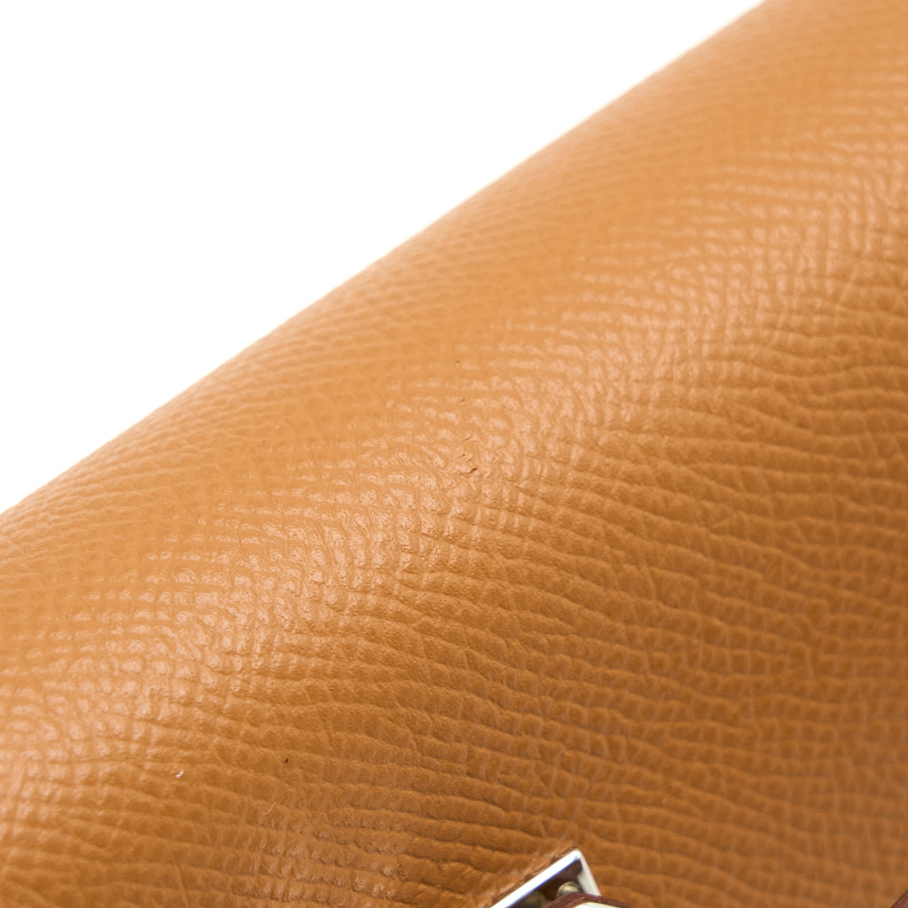 HERMES KELLY TO GO EPSOM GOLD SHW