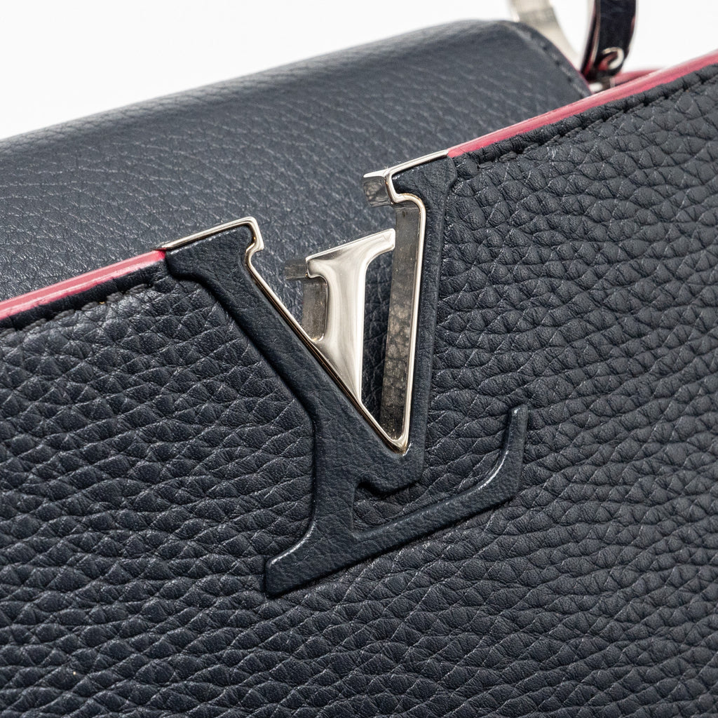 LOUIS VUITTON CAPUCINES BB TAURILLON NAVY SHW