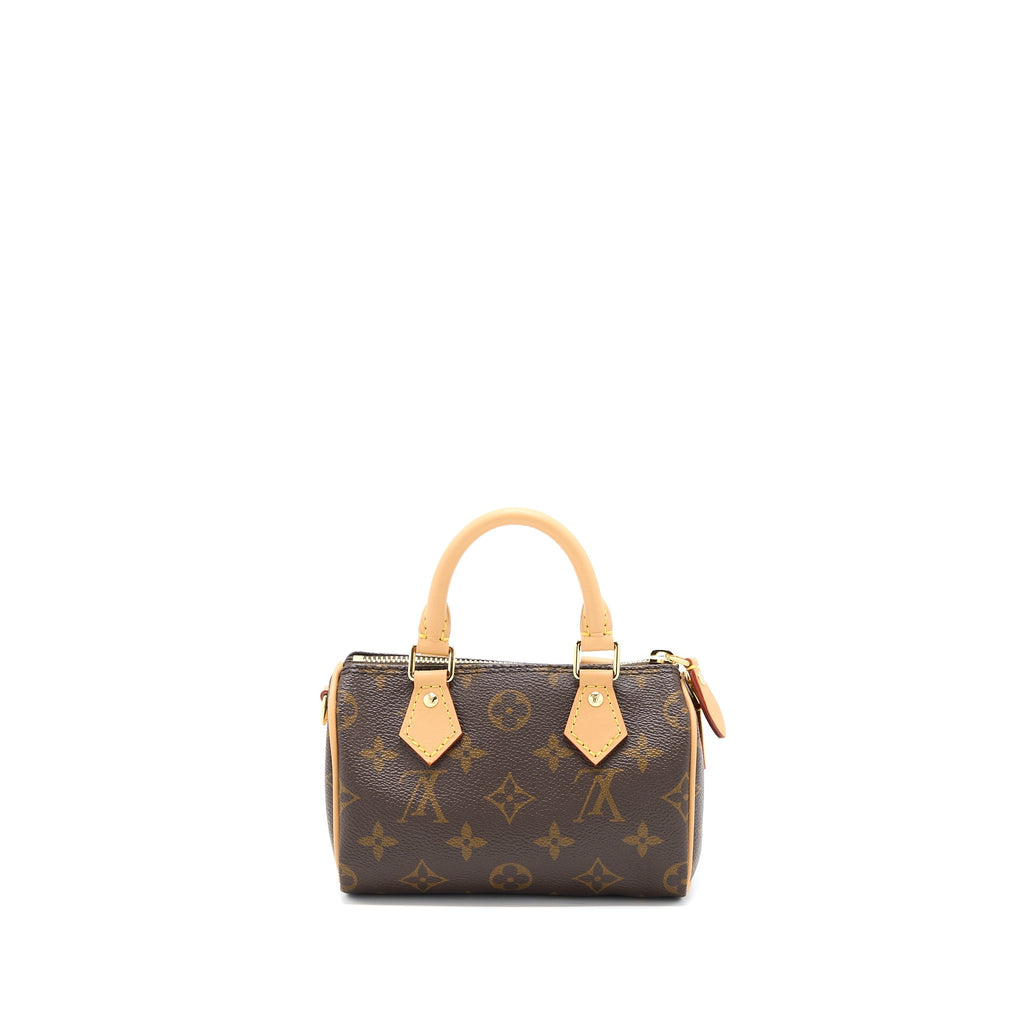 LOUIS VUITTON NANO SPEEDY NEW VERSION MONOGRAM CANVAS GHW