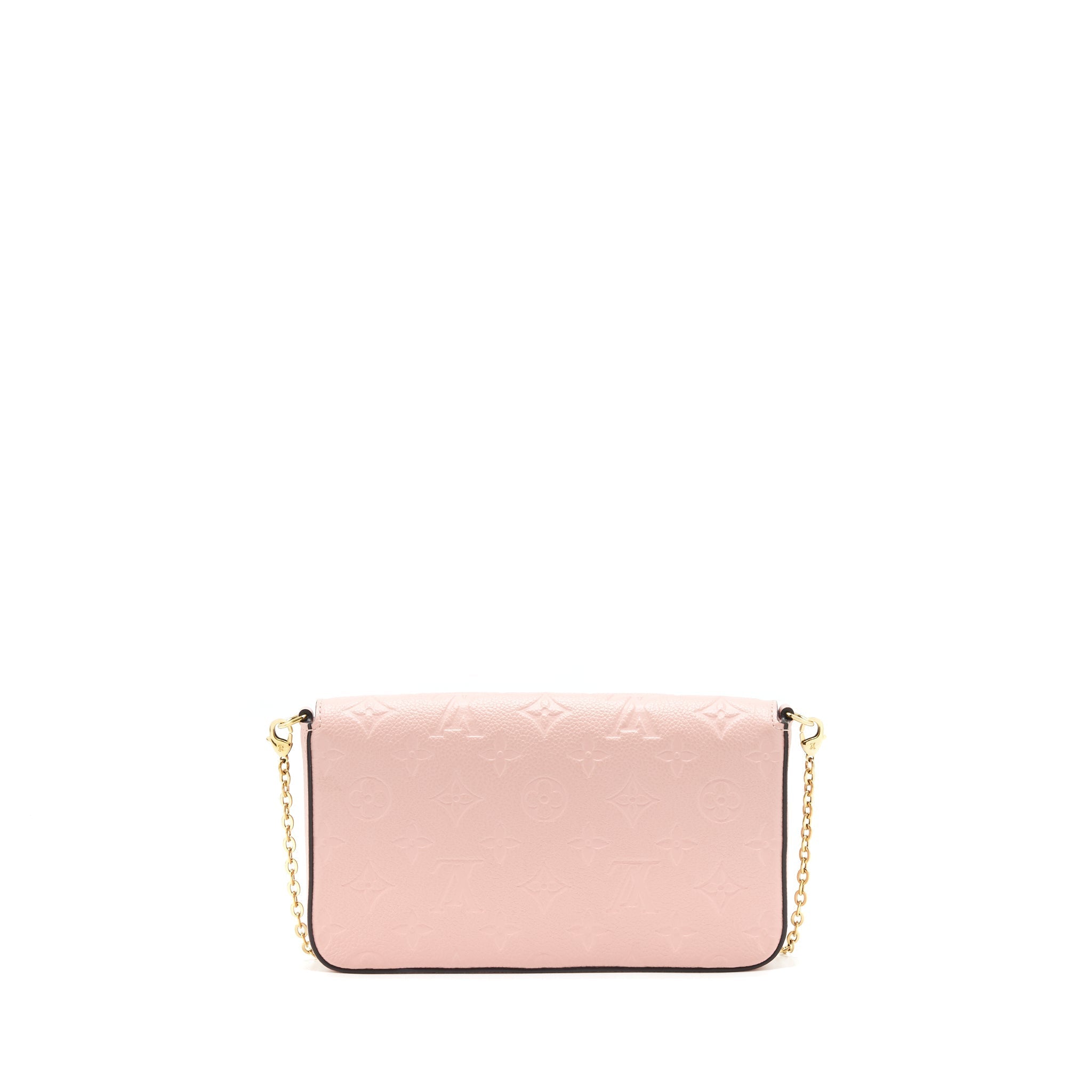 LOUIS VUITTON FELICIE POCHETTE MONOGRAM EMPREINTE ROSE POUDRE