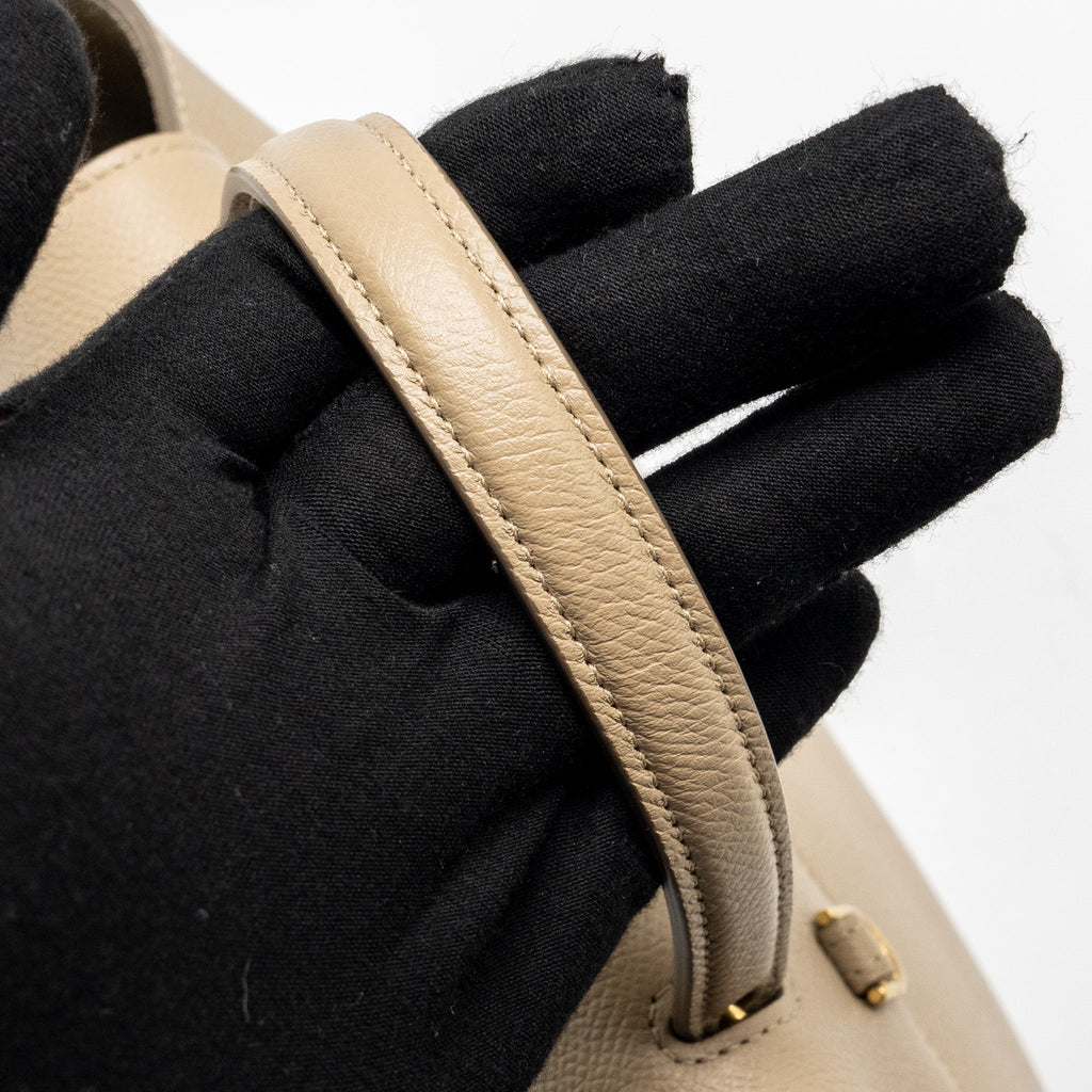 CELINE NANO BELT BAG AGED CALFSKIN LIGHT BEIGE GHW