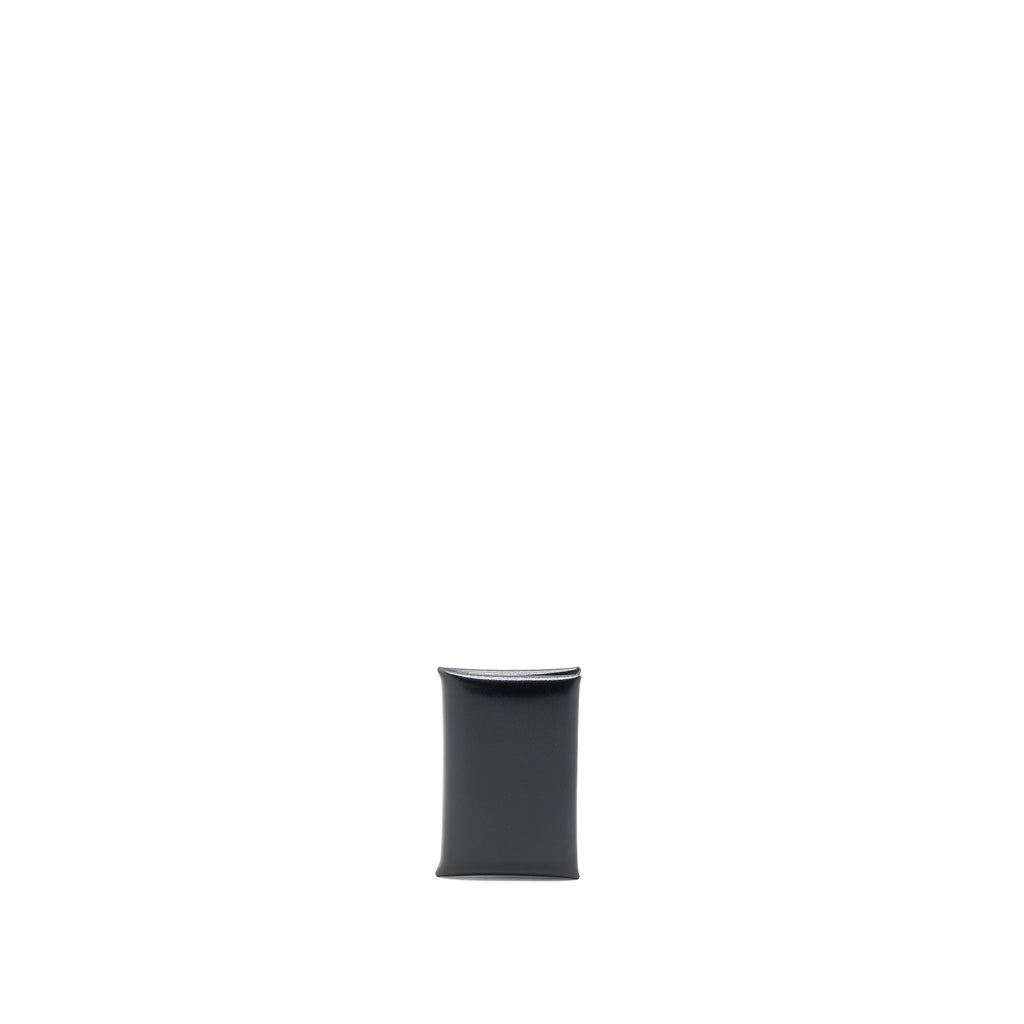 HERMES CALVI CARD HOLDER BOX CALFSKIN BLACK SHW