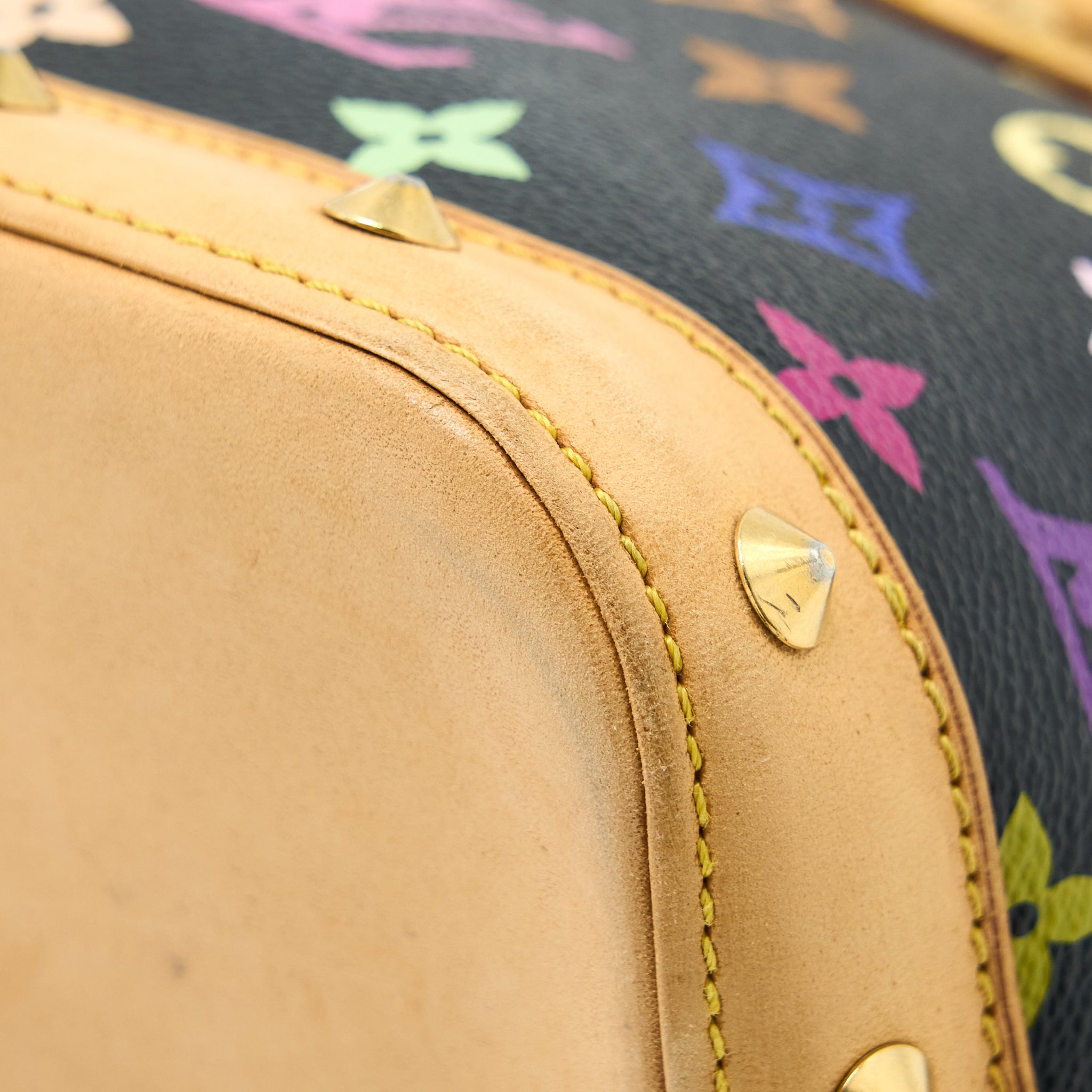 LOUIS VUITTON ALMA BAG MONOGRAM CANVAS MULTICOLOUR/ BLACK GHW