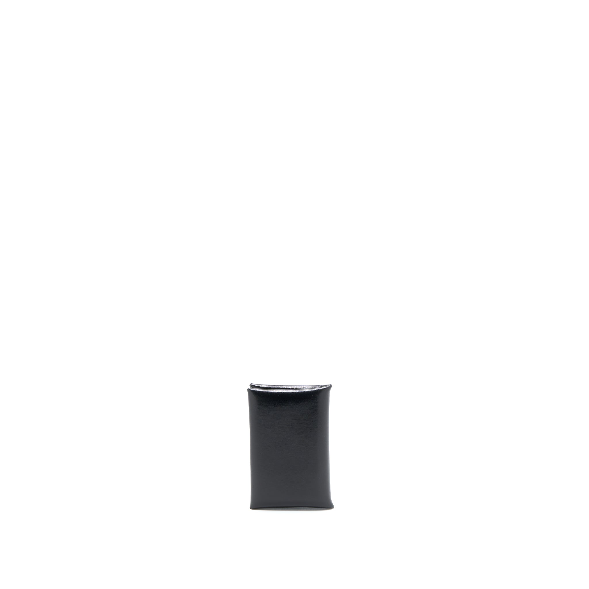 HERMES CALVI CARD HOLDER BOX CALFSKIN BLACK SHW
