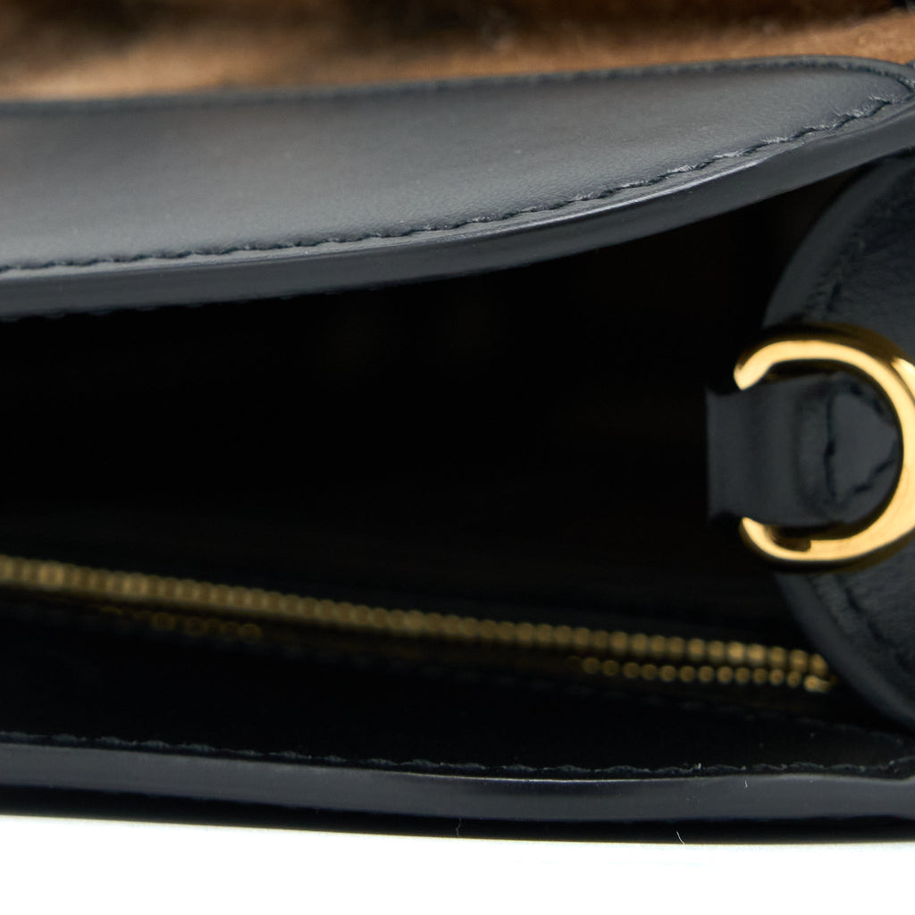 BURBERRY CHECK POCKET BAG CASHMERE/ LEATHER GHW