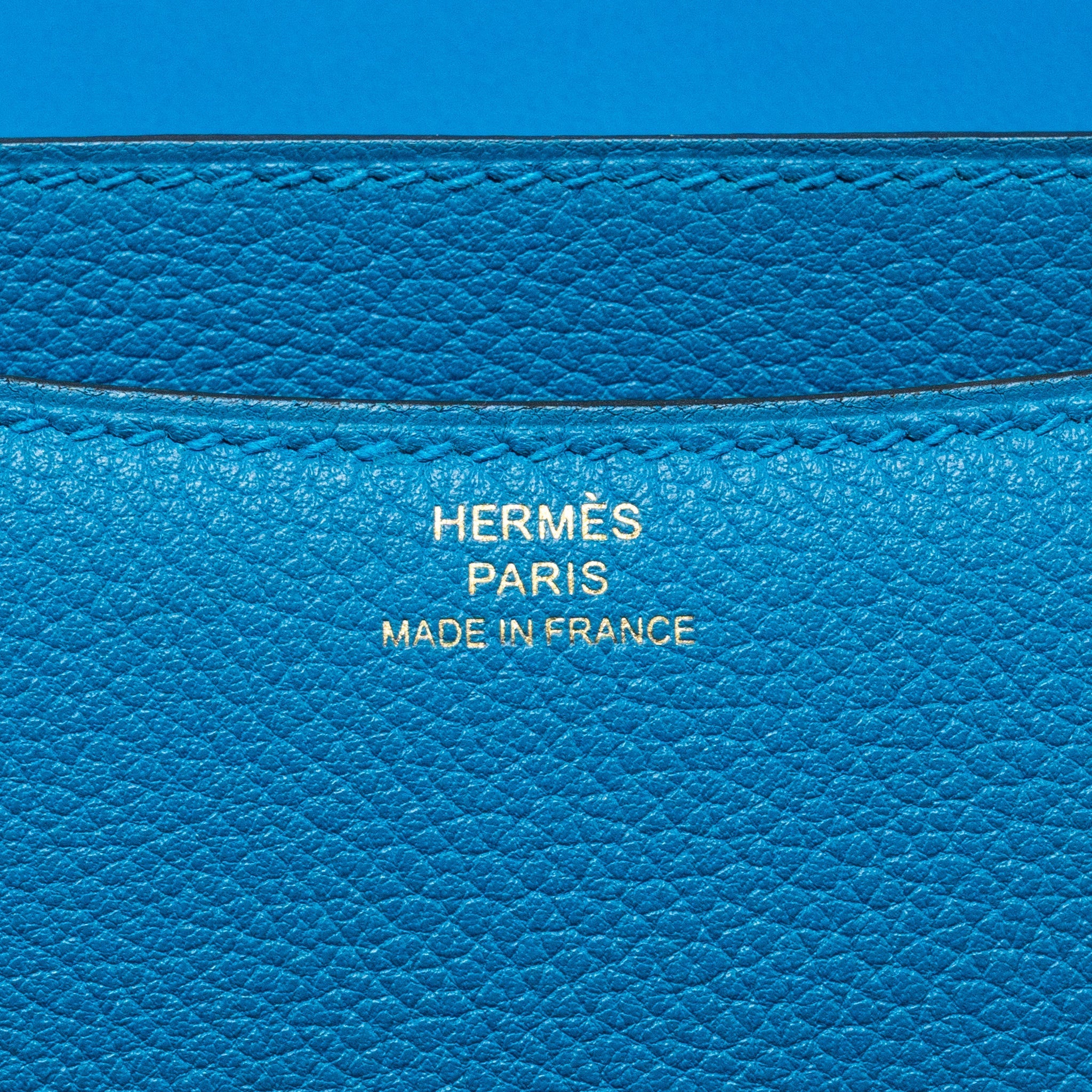 HERMES MINI CONSTANCE EVERCOLOR B3 BLEU ZANZIBAR GHW
