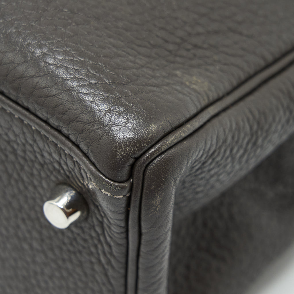 HERMES KELLY 32 CLEMENCE DARK GREY SHW