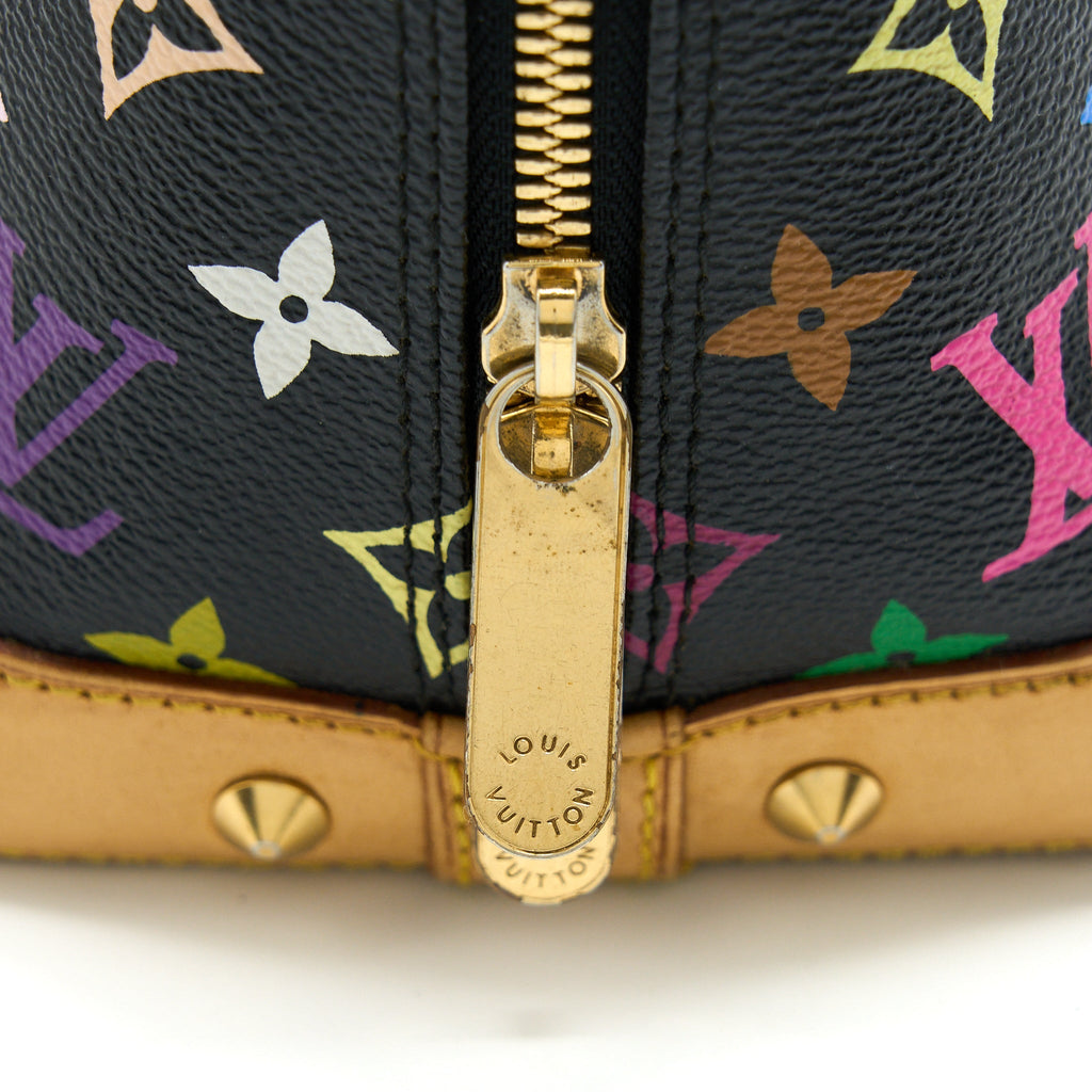 LOUIS VUITTON ALMA BAG MONOGRAM CANVAS MULTICOLOUR/ BLACK GHW