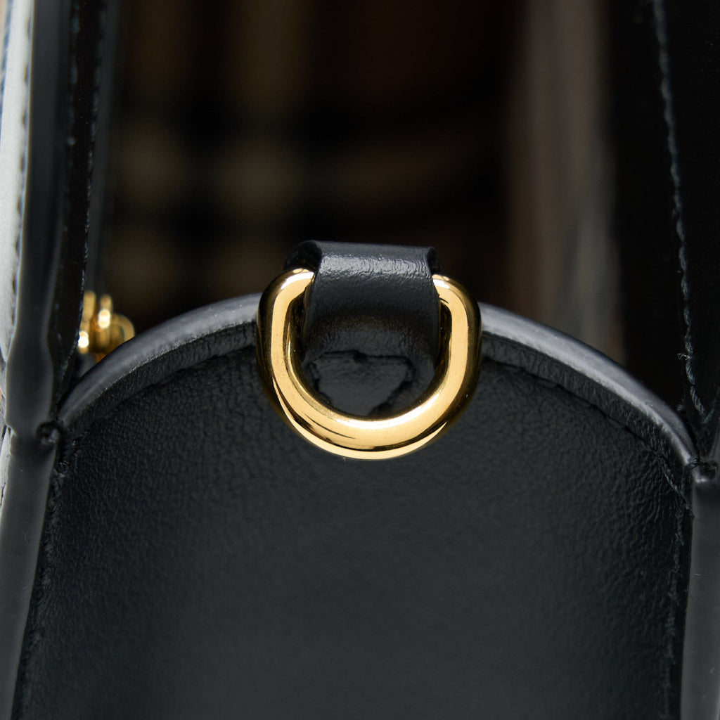 BURBERRY CHECK POCKET BAG CASHMERE/ LEATHER GHW