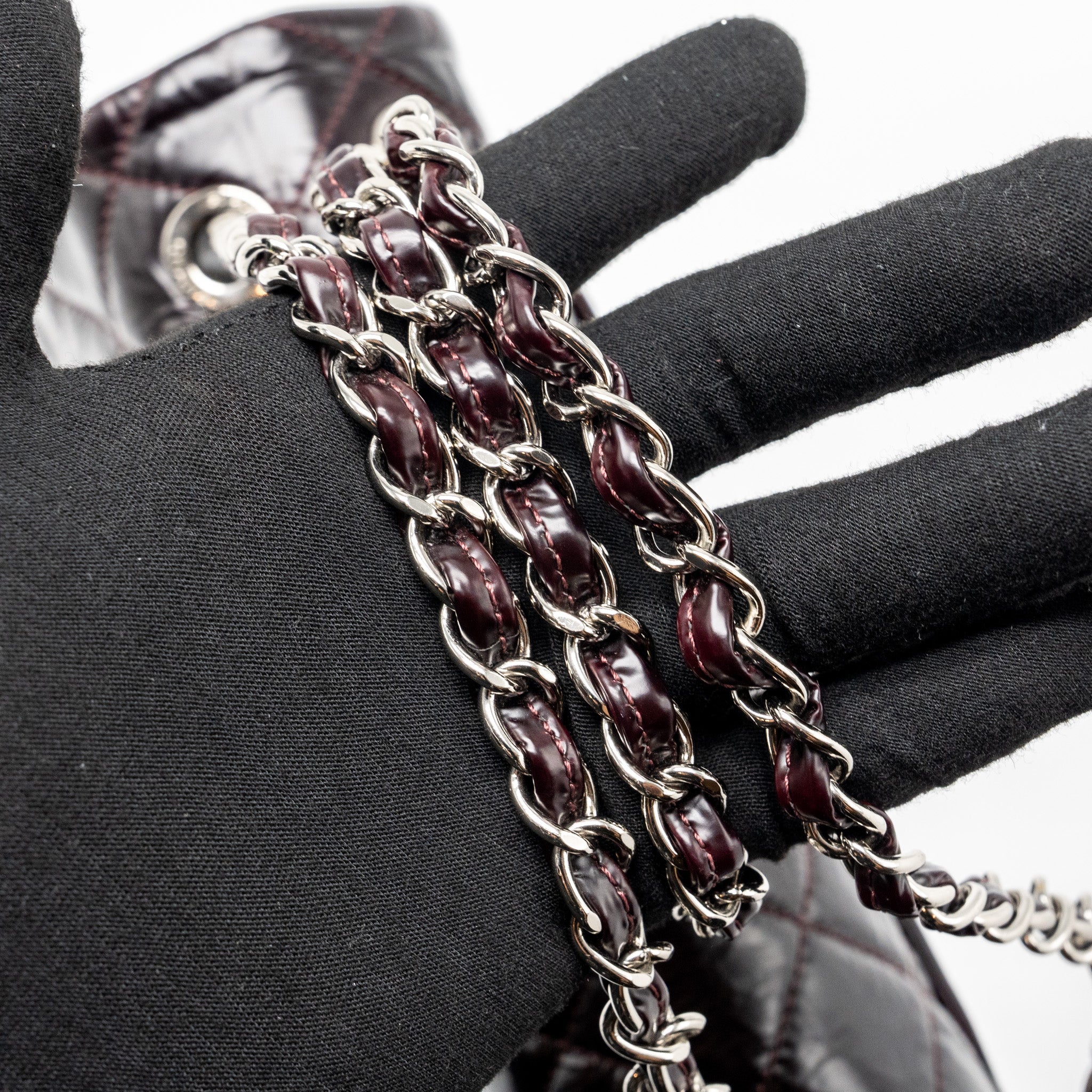 CHANEL 31 RUE CAMBON FLAP BAG CALFSKIN DARK RED SHW