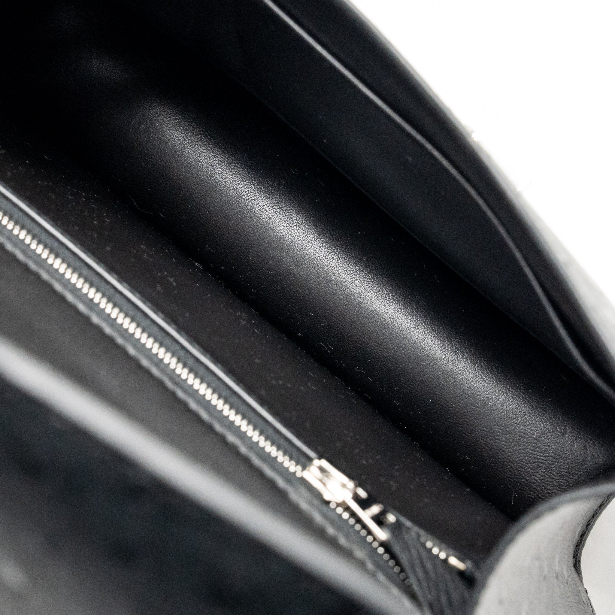 HERMES CONSTANCE 24 OSTRICH BLACK SHW