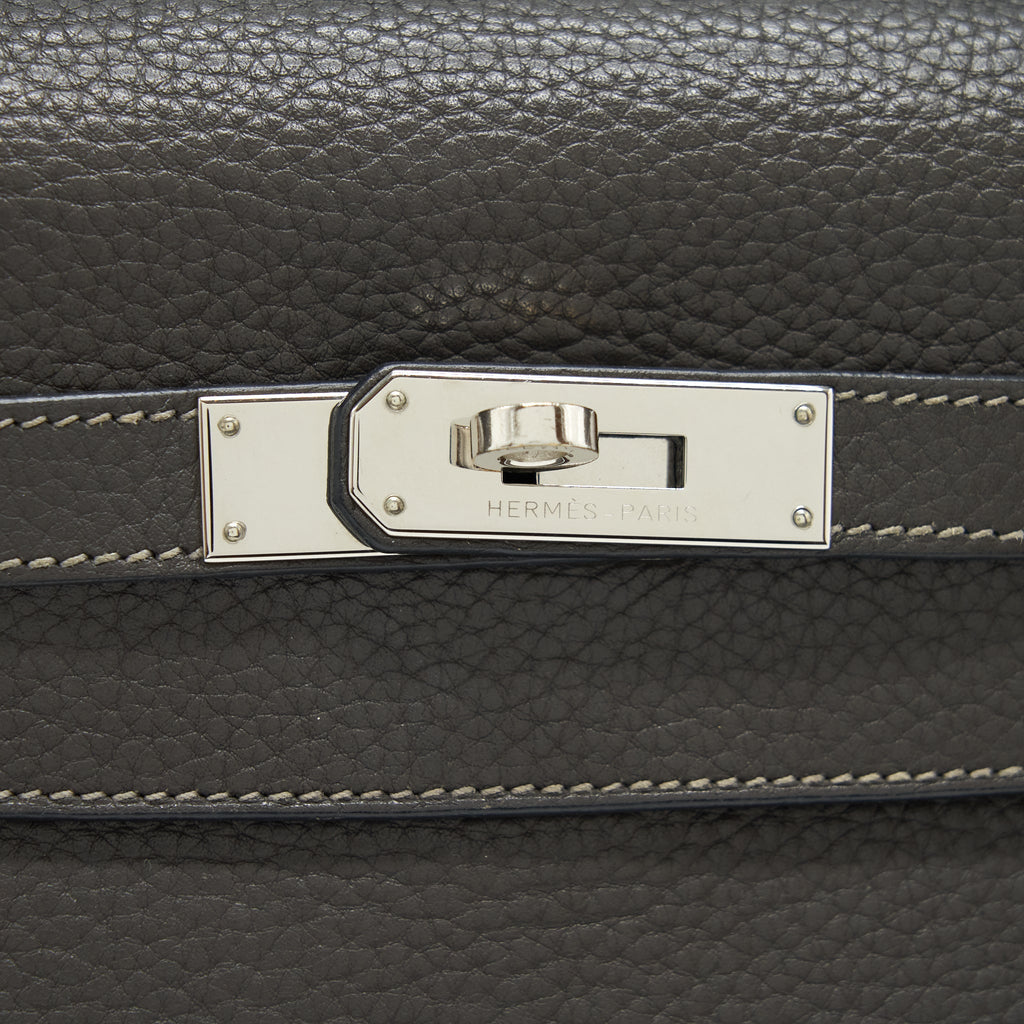 HERMES KELLY 32 CLEMENCE DARK GREY SHW