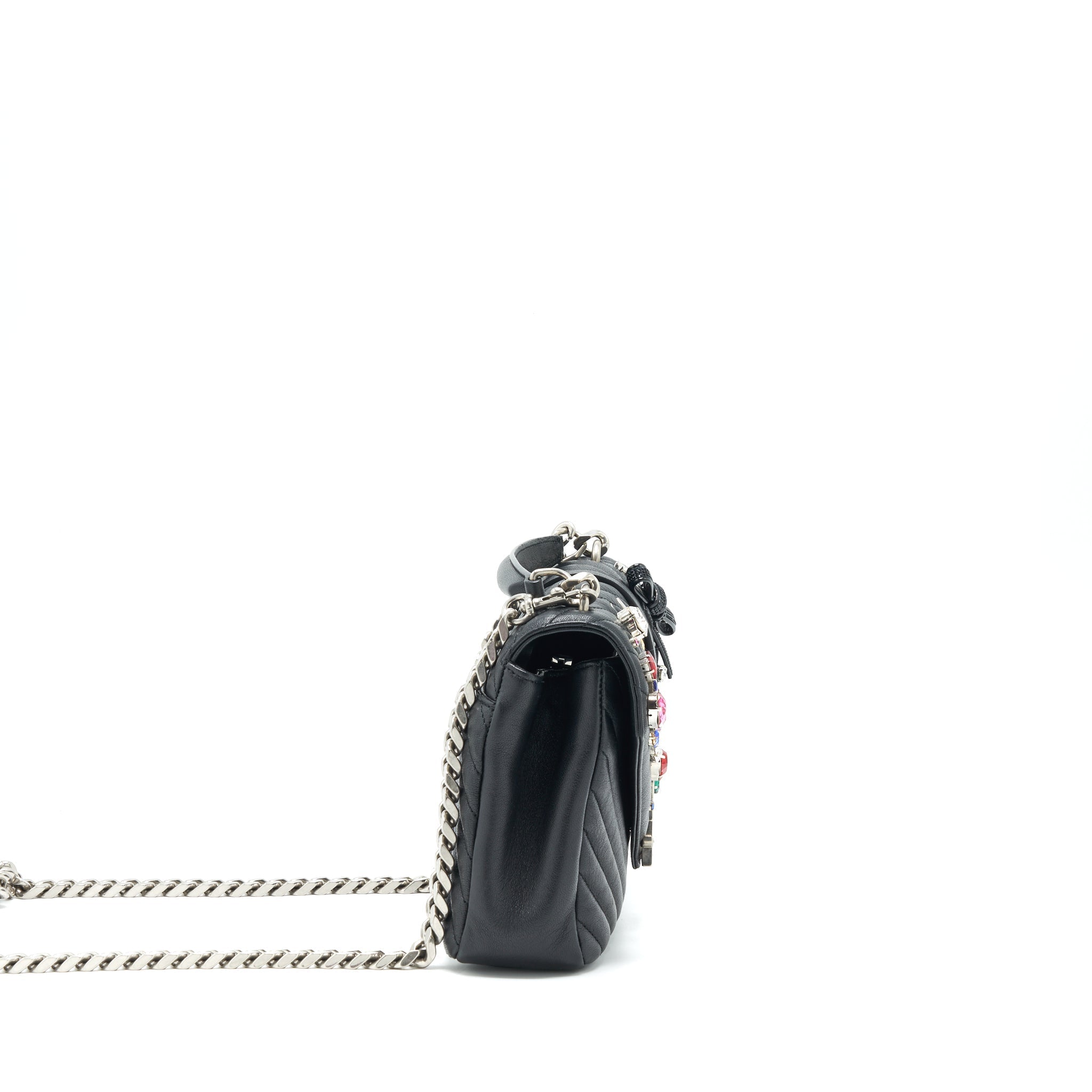 SAINT LAURENT COLLEGE BAG LIMITED EDITION BLACK RUTHENIUM HARDWARE