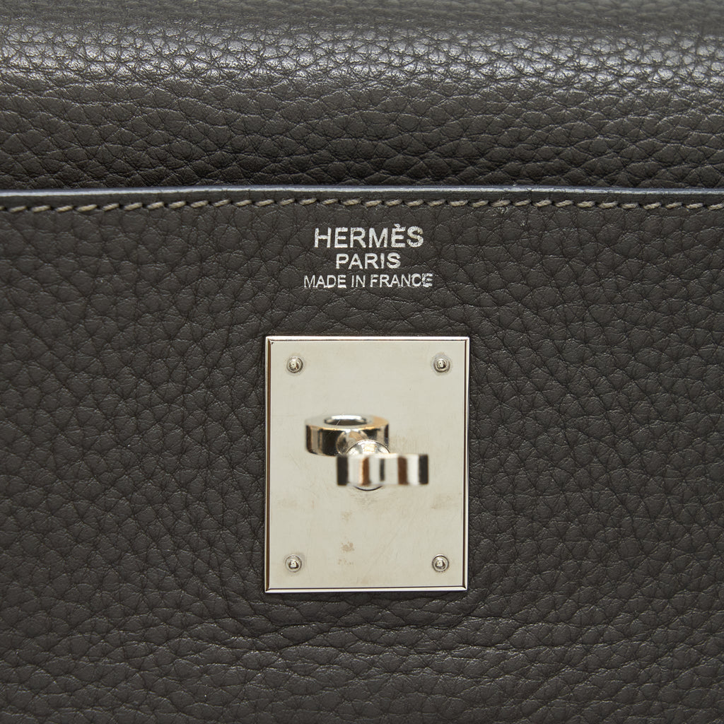 HERMES KELLY 32 CLEMENCE DARK GREY SHW