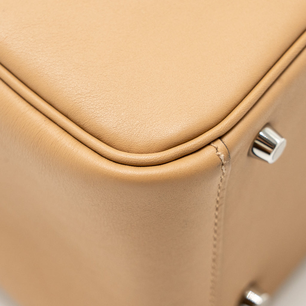 HERMES MINI LINDY SWIFT CHAI / MAUVE SYLVESTRE SHW